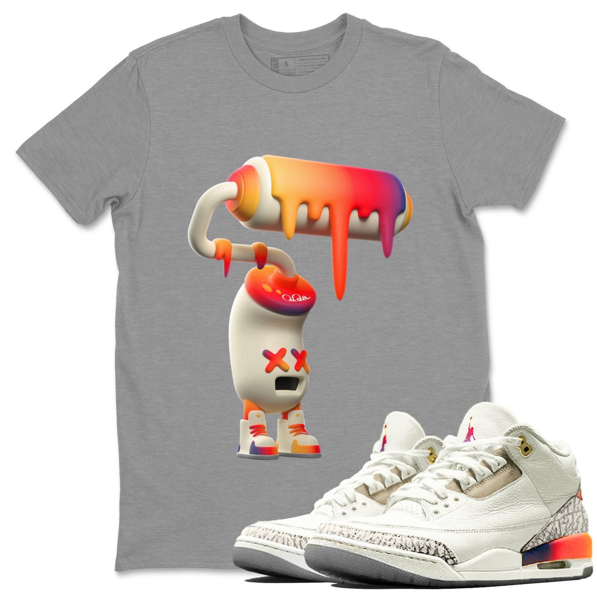 3D Paint Roller snkmatch Tee - Air Jordan 3 J Balvin