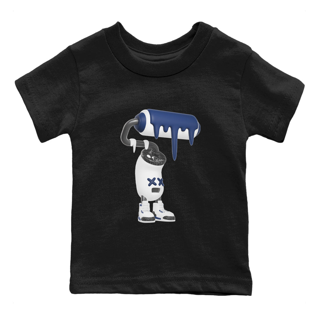 3D Paint Roller snkmatch Tees Kids - Air Jordan 3 Midnight Navy 2023