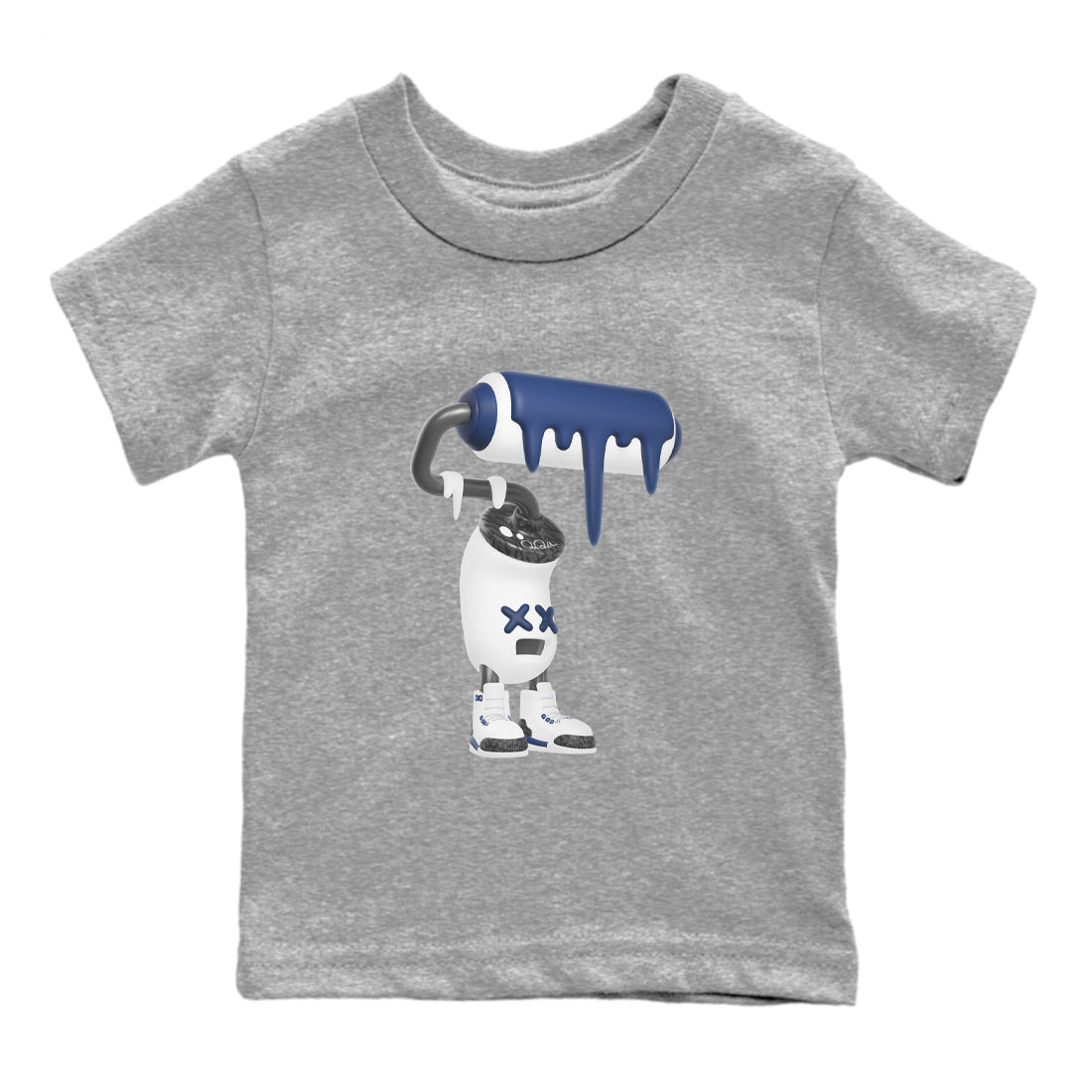 3D Paint Roller snkmatch Tees Kids - Air Jordan 3 Midnight Navy 2023