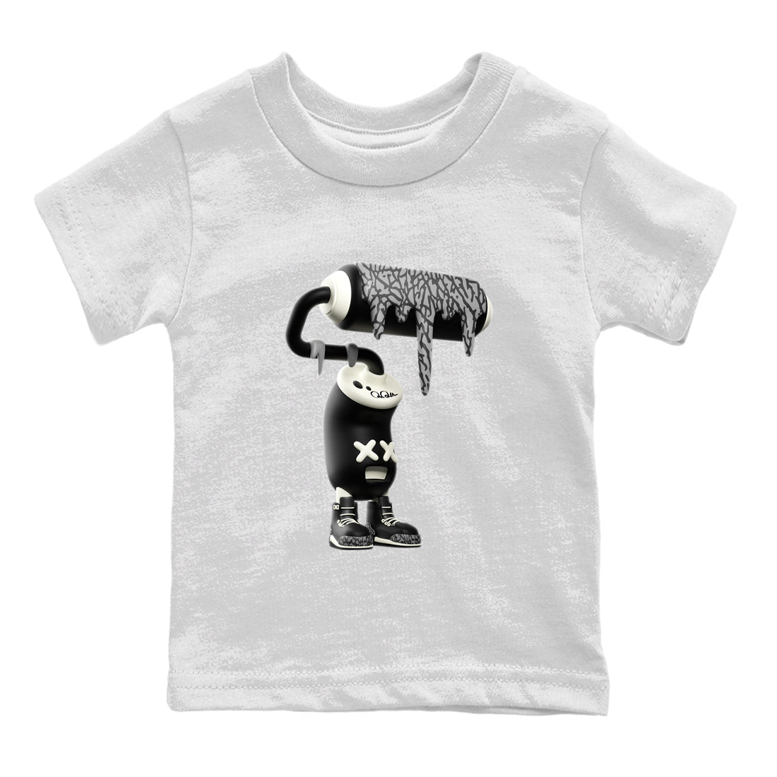 3D Paint Roller snkmatch Tee Kids - Air Jordan 3 Off Noir