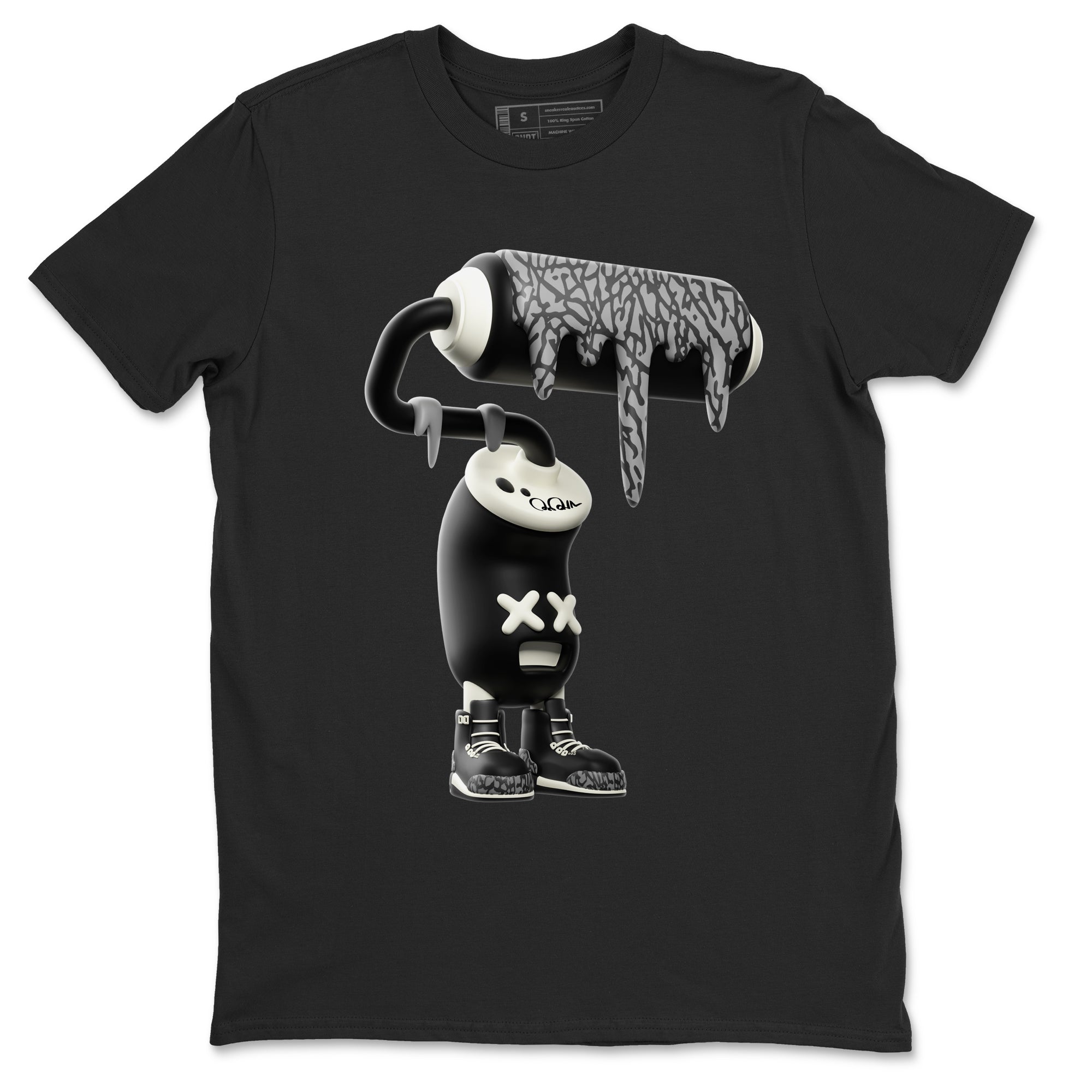 3D Paint Roller snkmatch Tee - Air Jordan 3 Off Noir