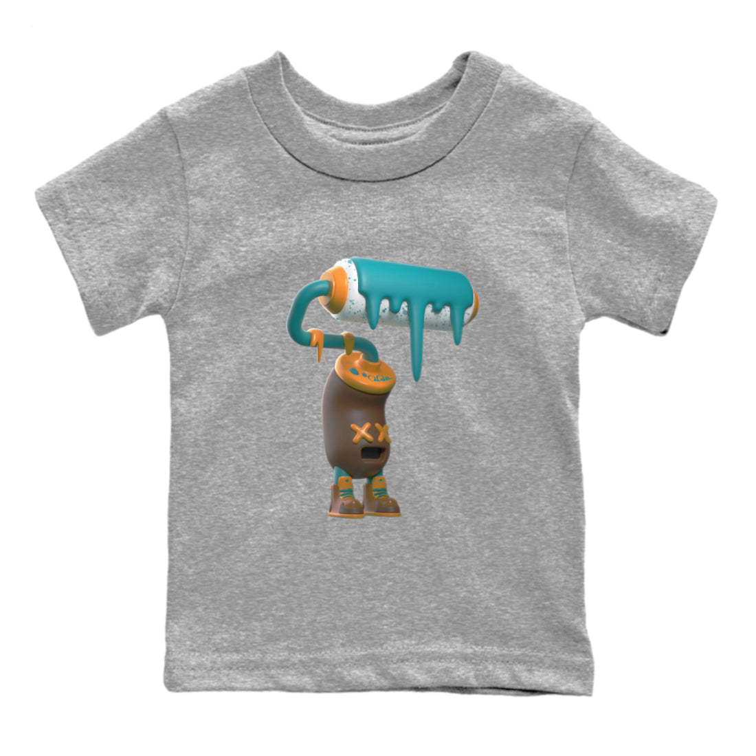 3D Paint Roller snkmatch Tee Kids - Air Jordan 4 Cacao Wow