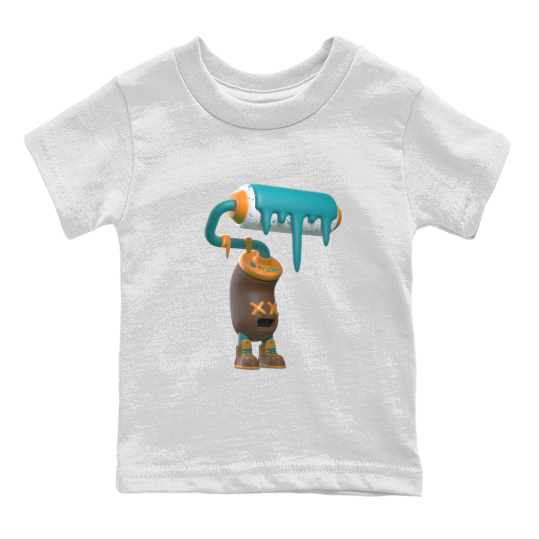 3D Paint Roller snkmatch Tee Kids - Air Jordan 4 Cacao Wow