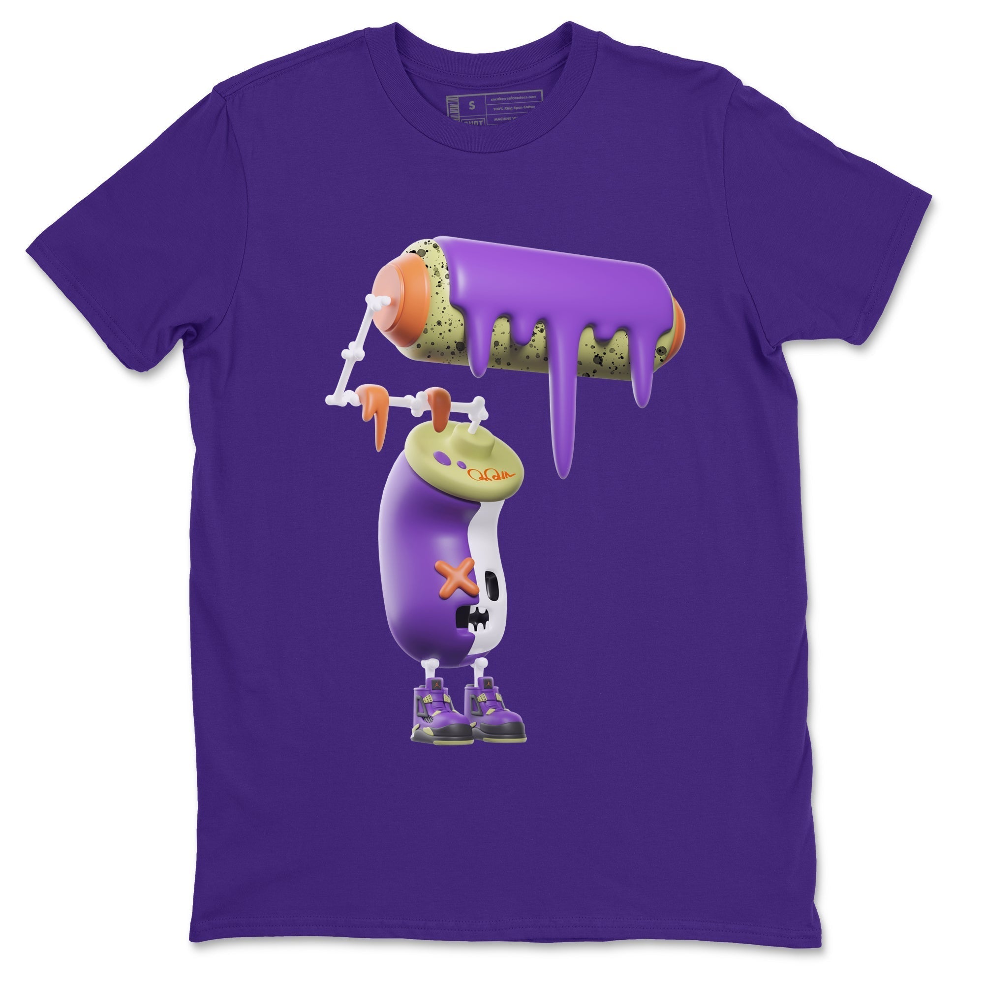 3D Paint Roller snkmatch Tee - Air Jordan 4 Canyon Purple