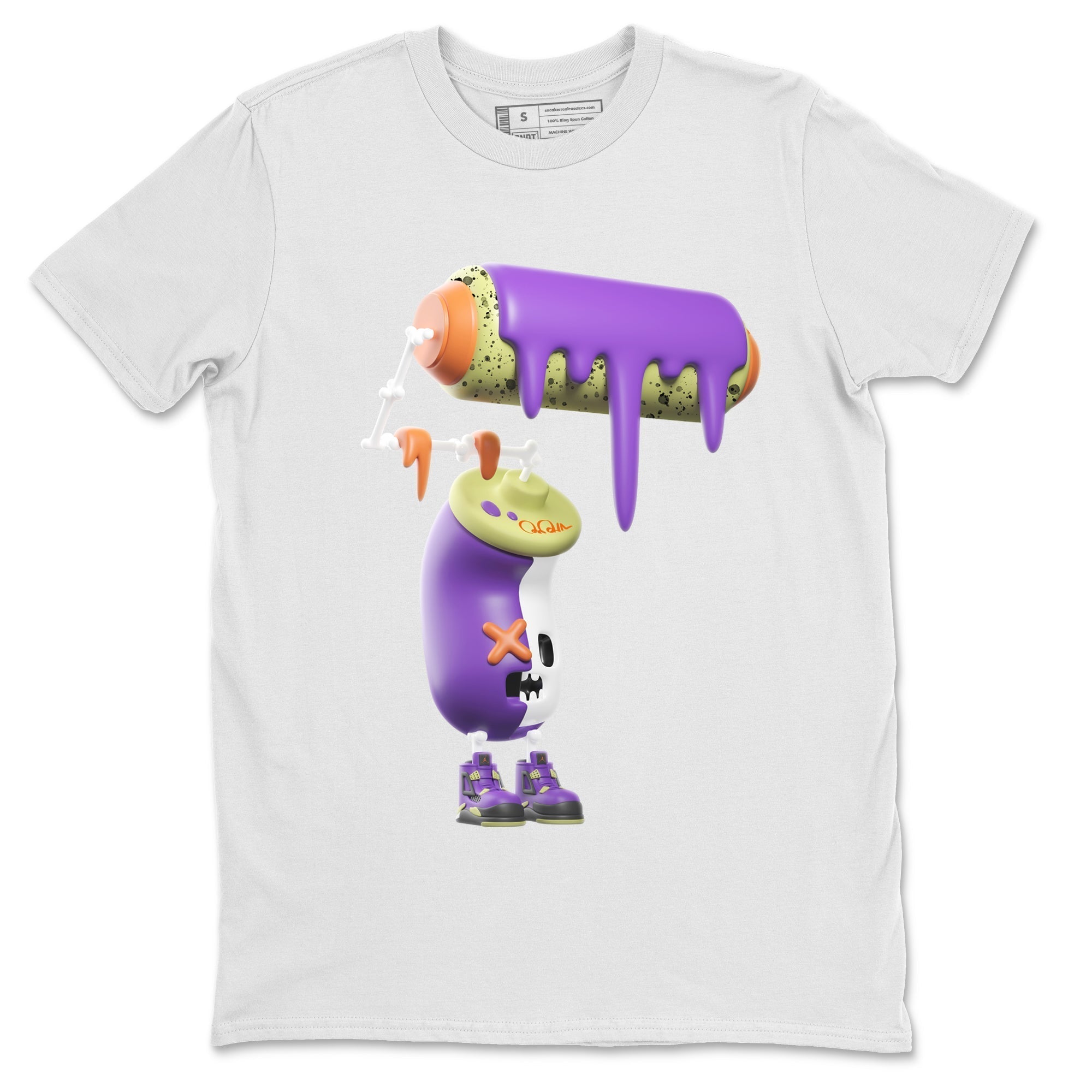 3D Paint Roller snkmatch Tee - Air Jordan 4 Canyon Purple