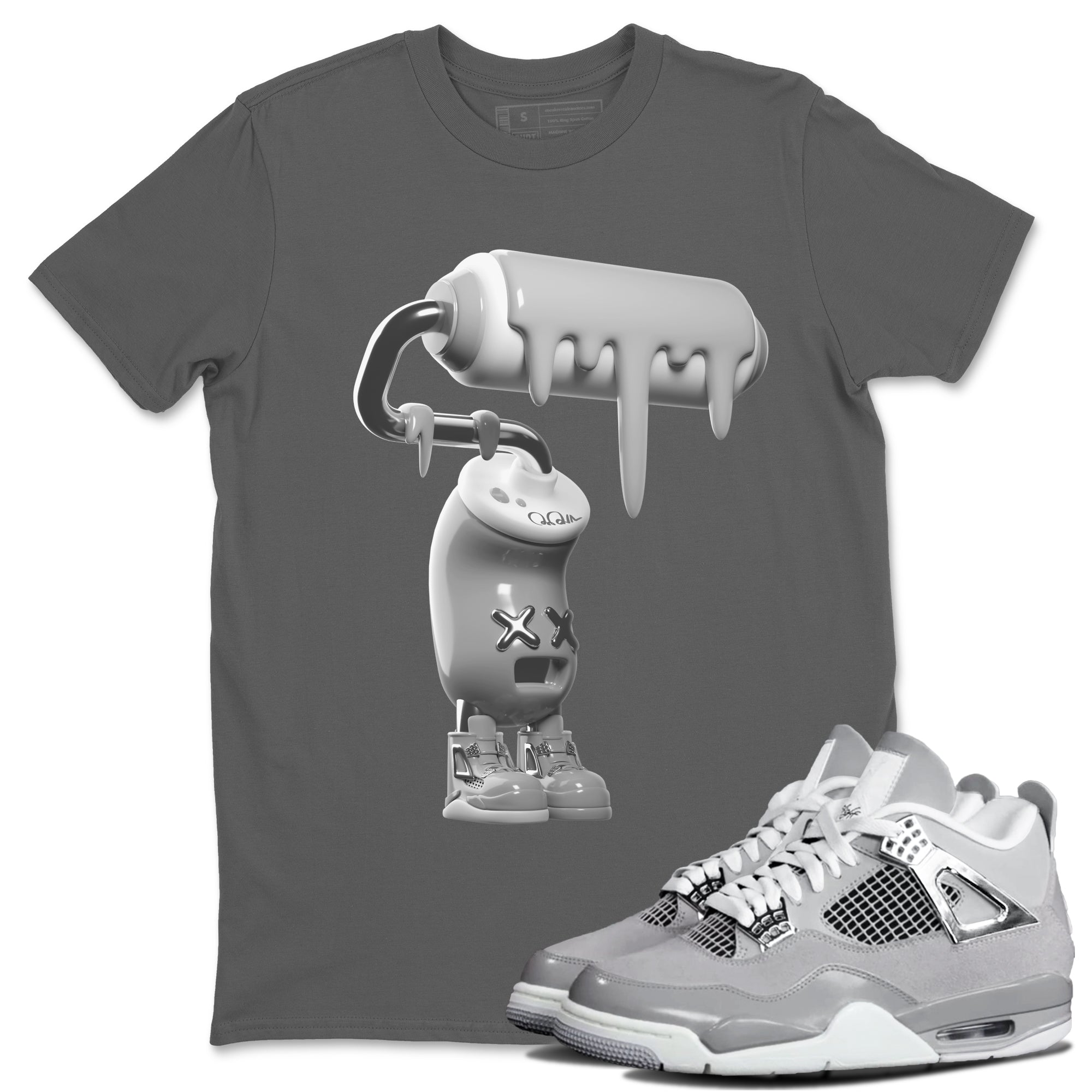 3D Paint Roller snkmatch Tee - Air Jordan 4 Frozen Moments