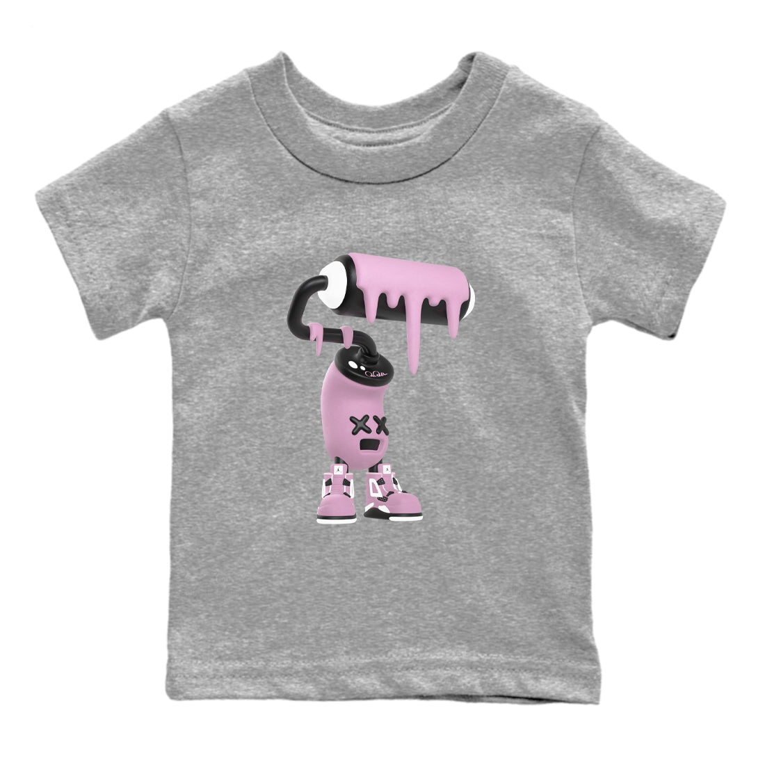 3D Paint Roller snkmatch Tees Kids - Air Jordan 4 Orchid