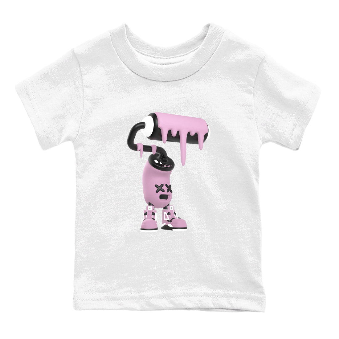 3D Paint Roller snkmatch Tees Kids - Air Jordan 4 Orchid