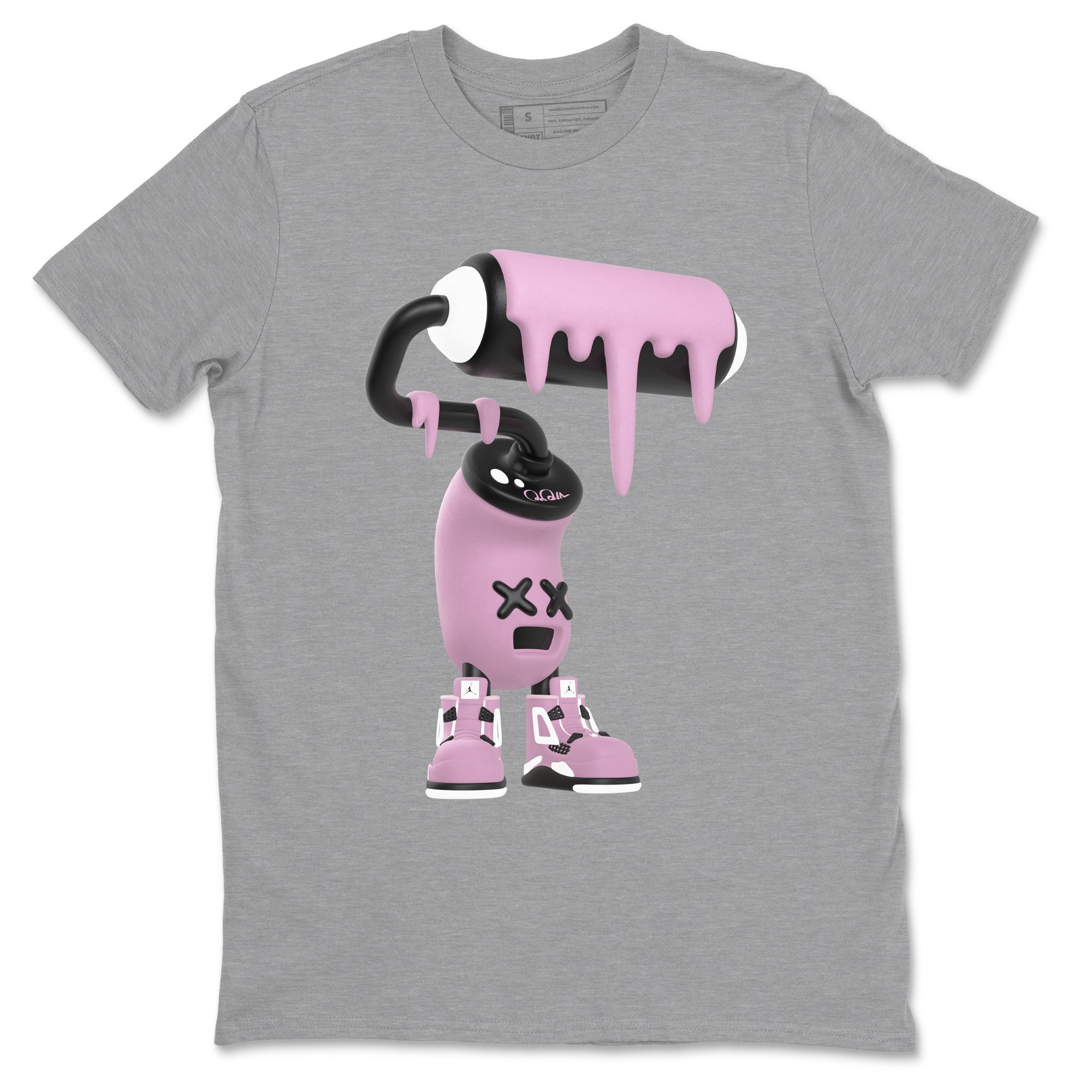 3D Paint Roller snkmatch Tees - Air Jordan 4 Orchid