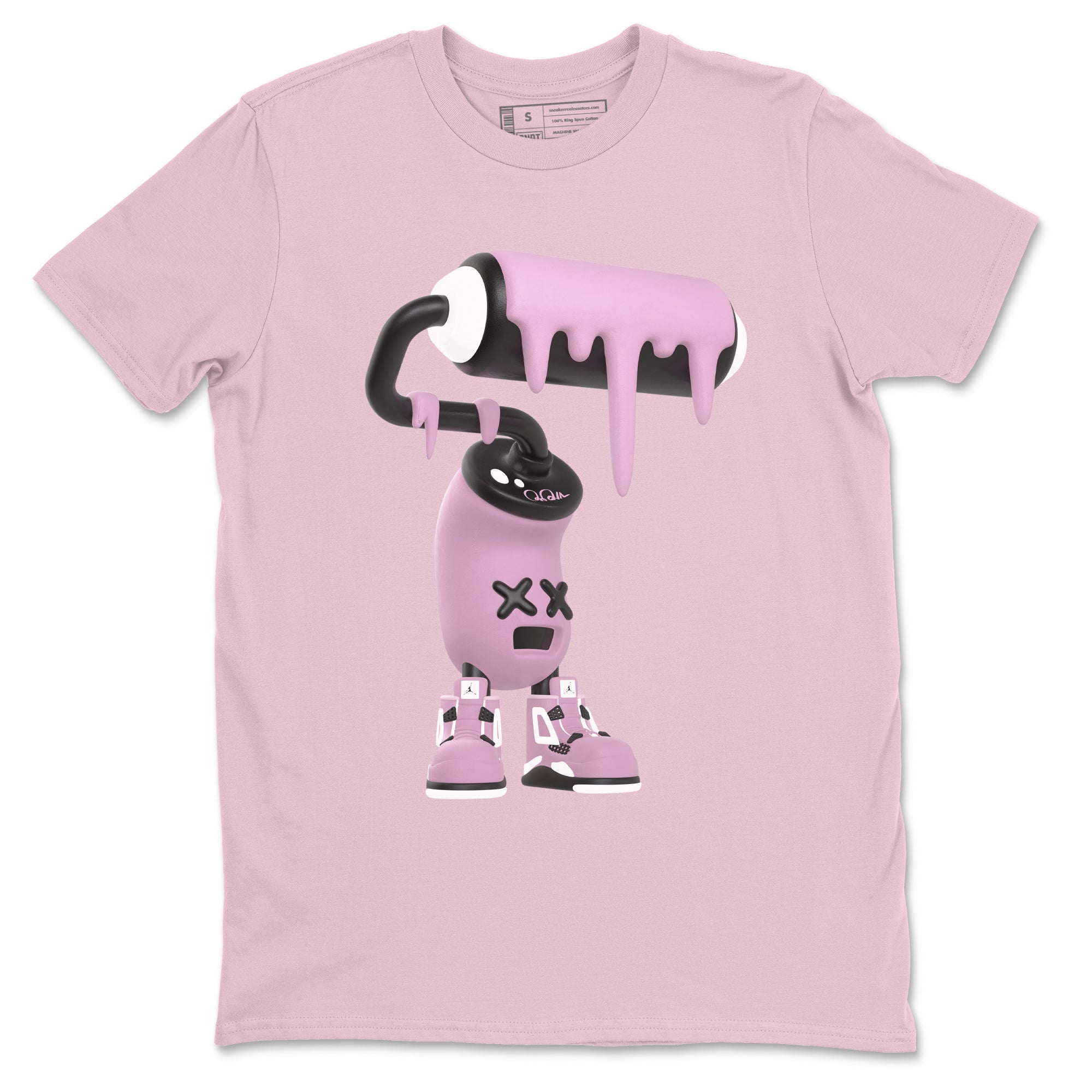 3D Paint Roller snkmatch Tees - Air Jordan 4 Orchid