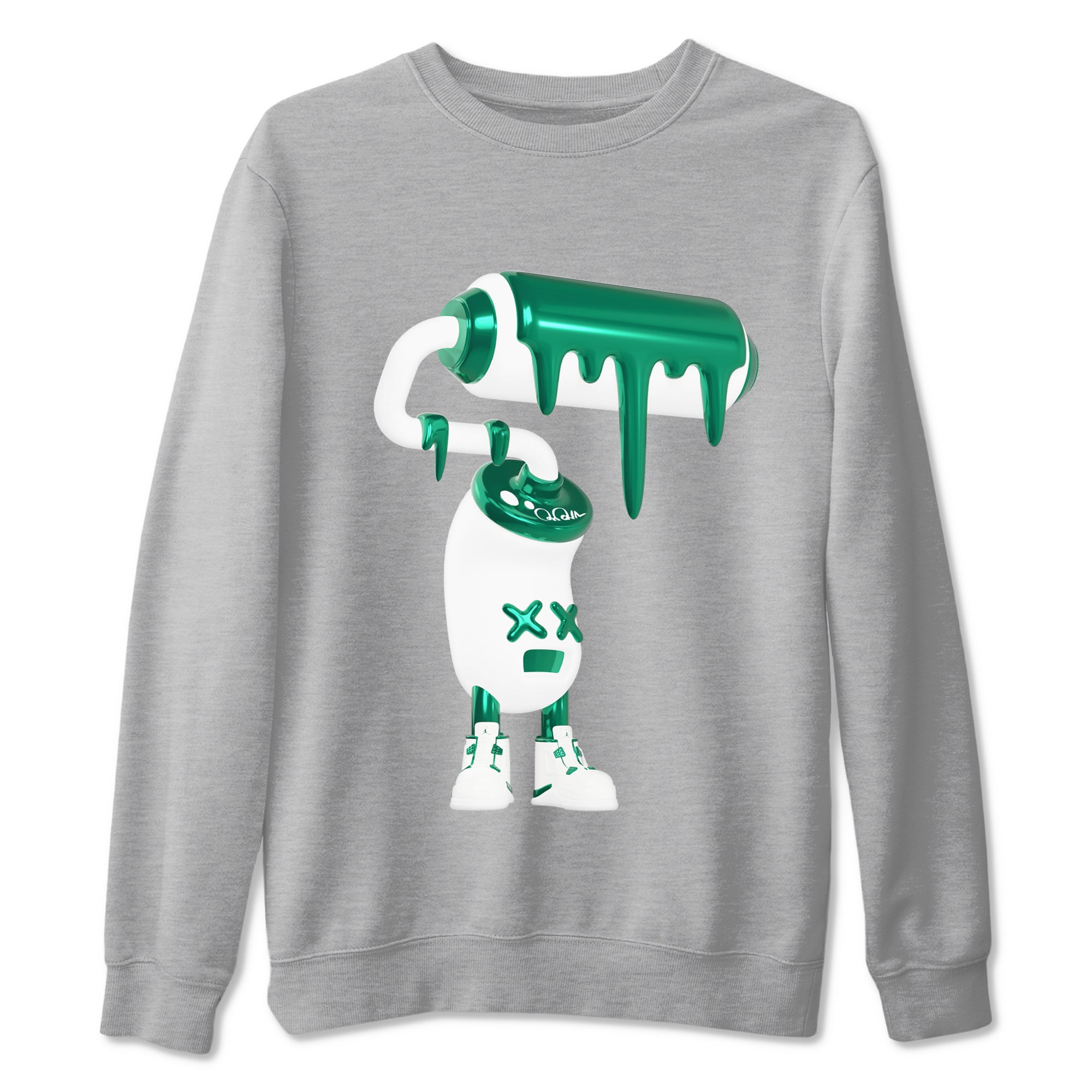 3D Paint Roller snkmatch Tees - Air Jordan 4 Oxidized Green