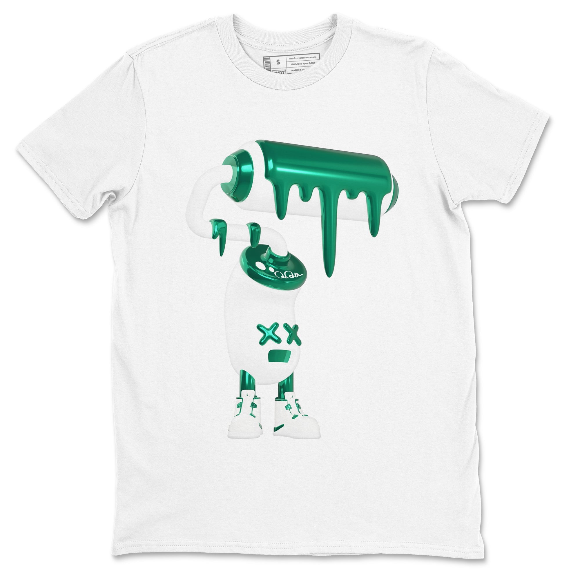 3D Paint Roller snkmatch Tees - Air Jordan 4 Oxidized Green