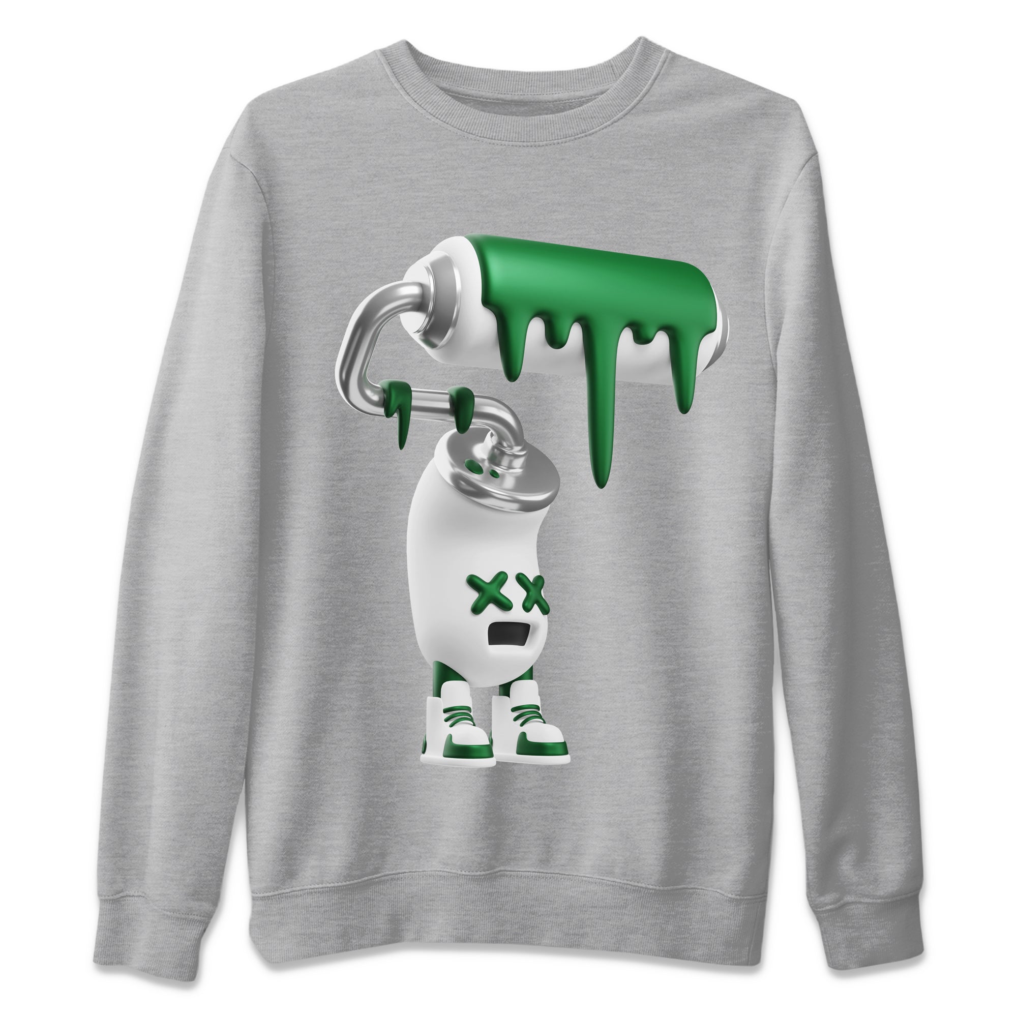 3D Paint Roller Unisex Tops - Air Jordan 4 Pine Green SB