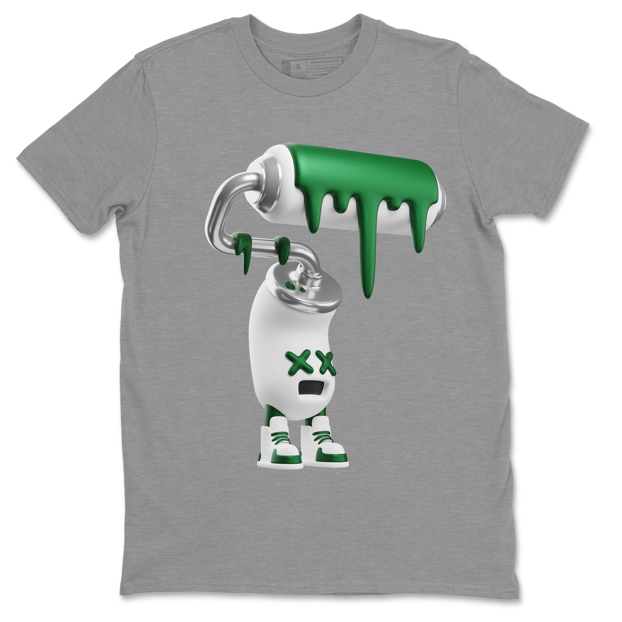 3D Paint Roller Unisex Tops - Air Jordan 4 Pine Green