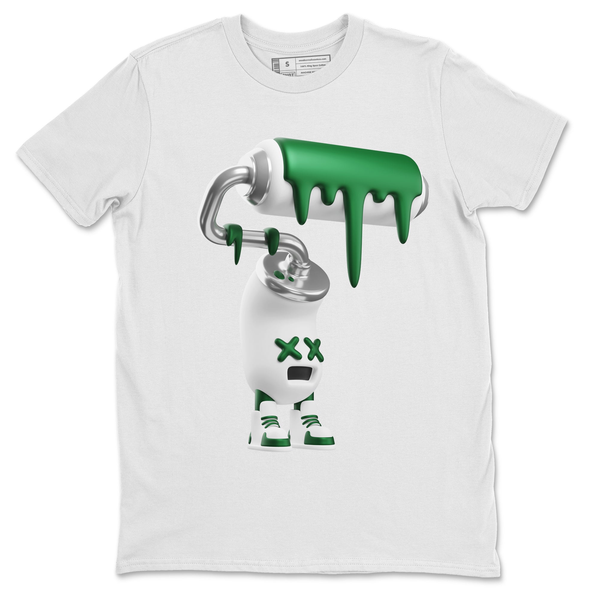 3D Paint Roller Unisex Tops - Air Jordan 4 Pine Green SB