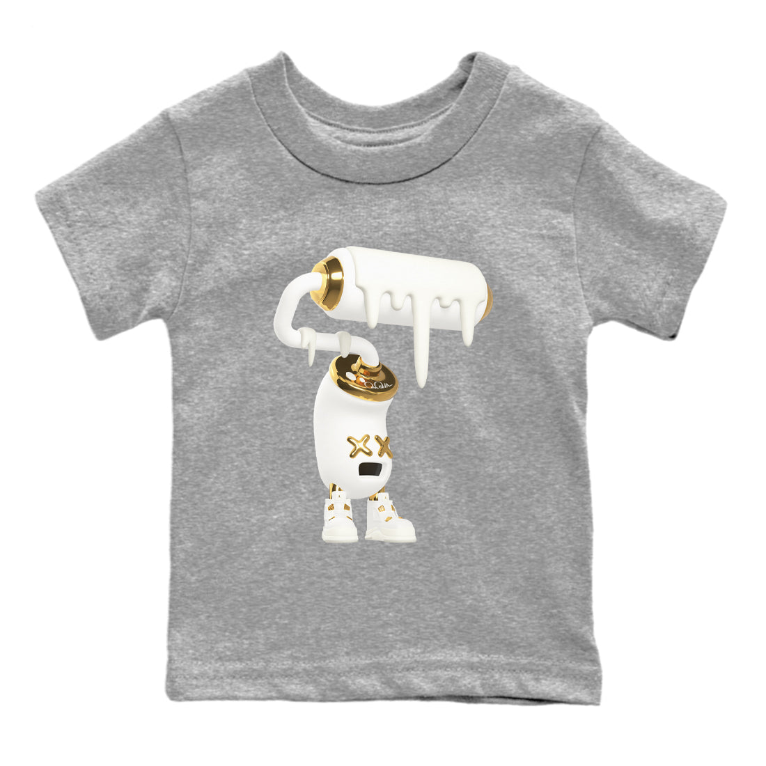 3D Paint Roller snkmatch Tees Kids - Air Jordan 4 Sail 2024