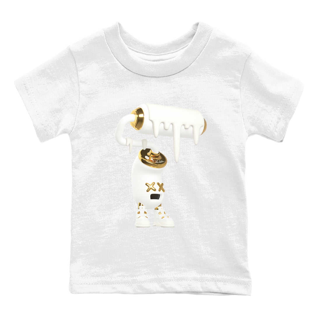 3D Paint Roller snkmatch Tees Kids - Air Jordan 4 Sail 2024