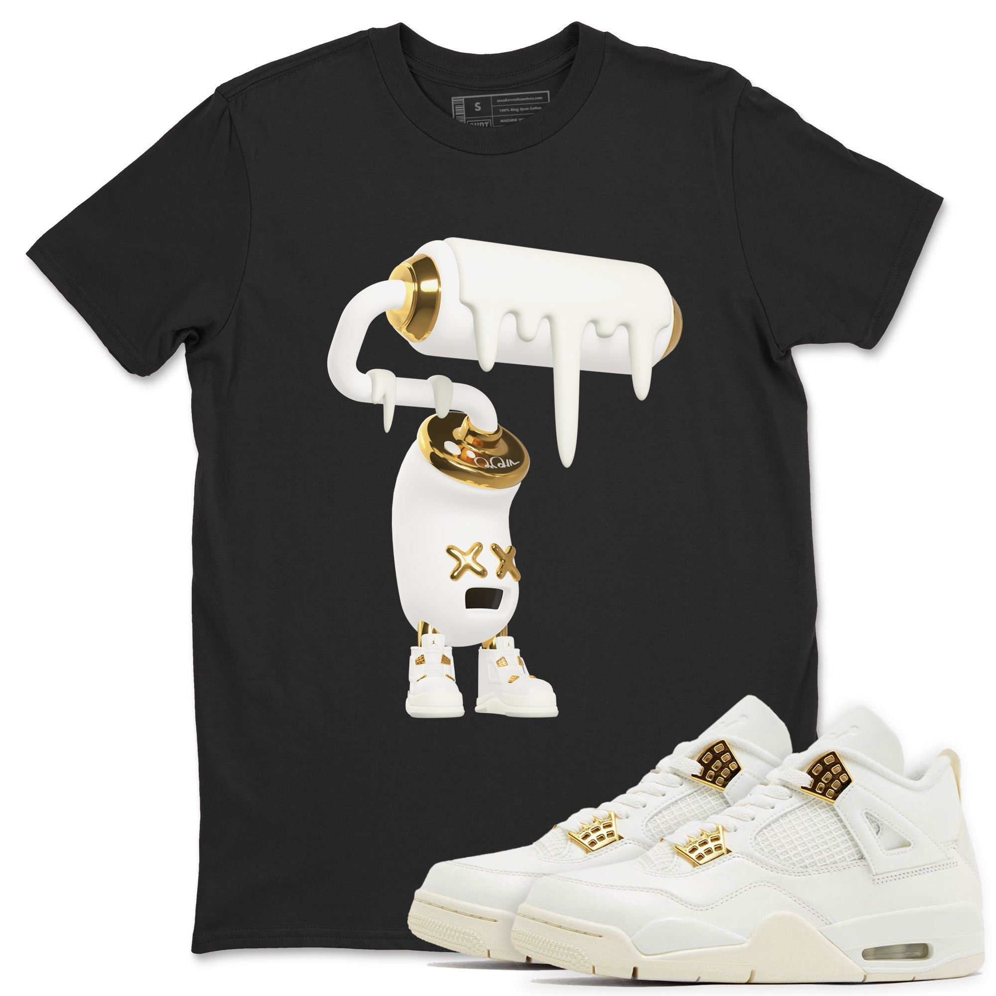 3D Paint Roller snkmatch Tees - Air Jordan 4 Sail 2024