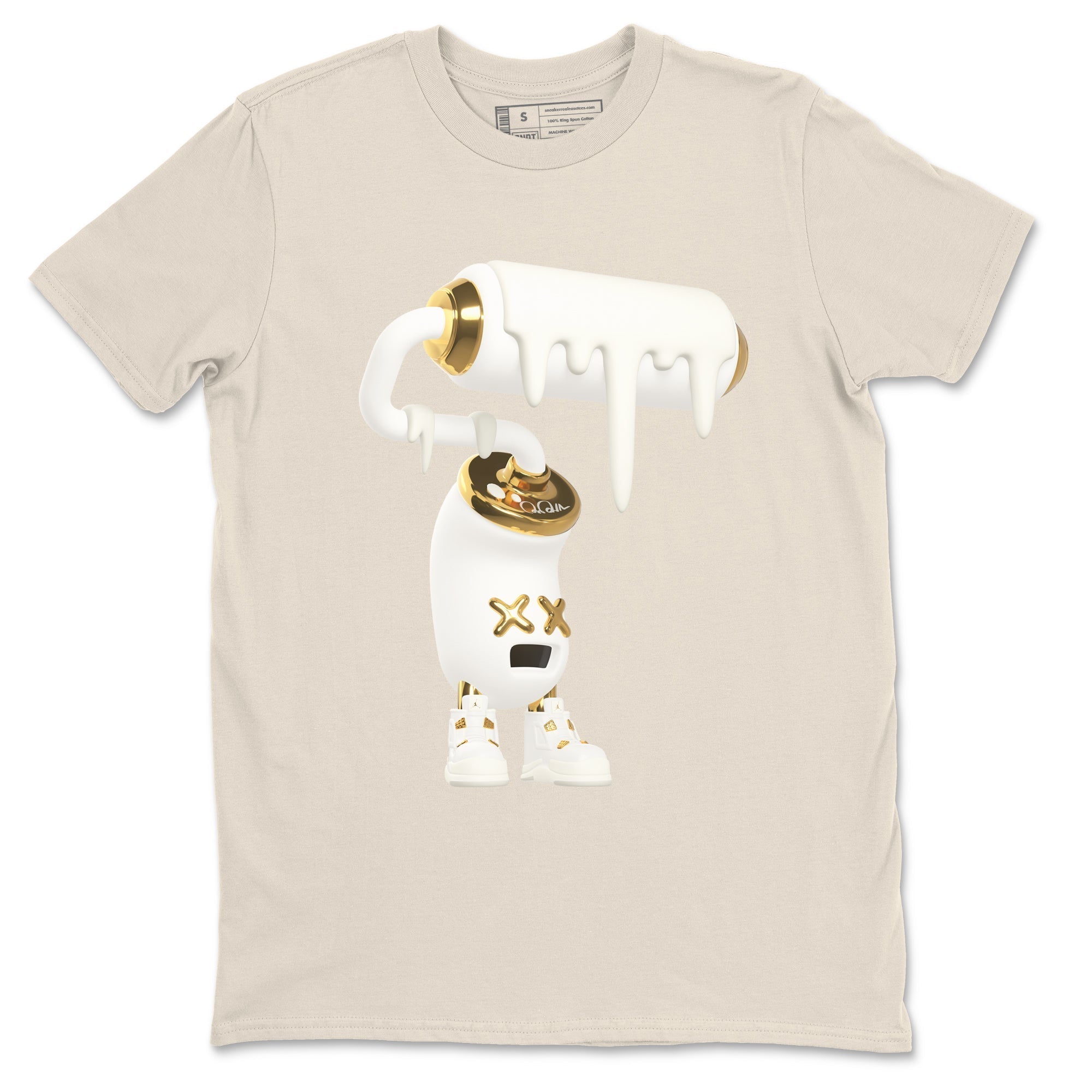 3D Paint Roller snkmatch Tees - Air Jordan 4 Sail 2024