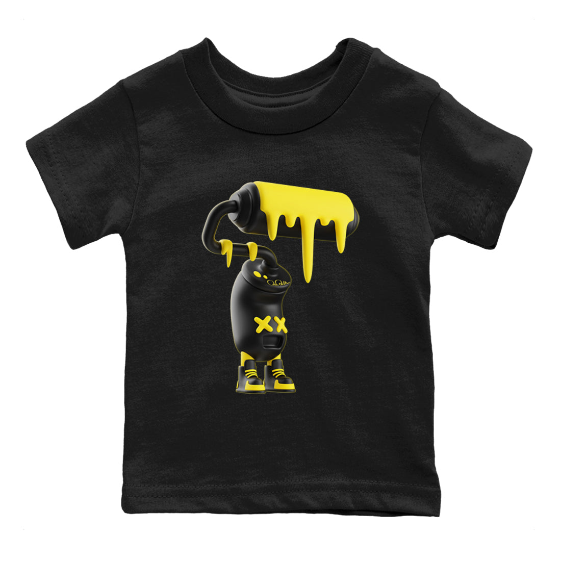 3D Paint Roller Kids Tops - Air Jordan 4 Thunder