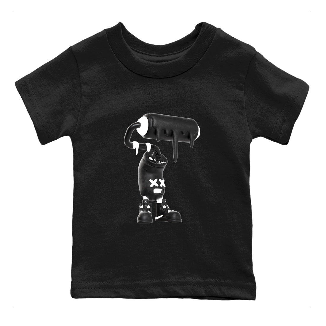 3D Paint Roller snkmatch Tees Kids - Air Jordan 4 White Thunder