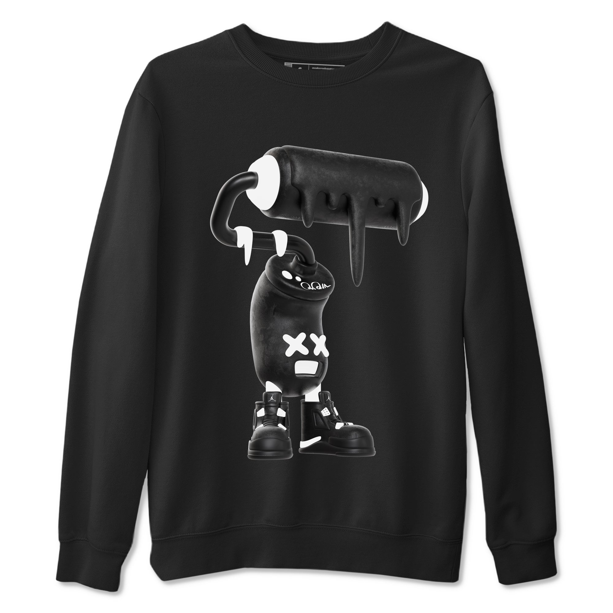 3D Paint Roller snkmatch Tees - Air Jordan 4 White Thunder