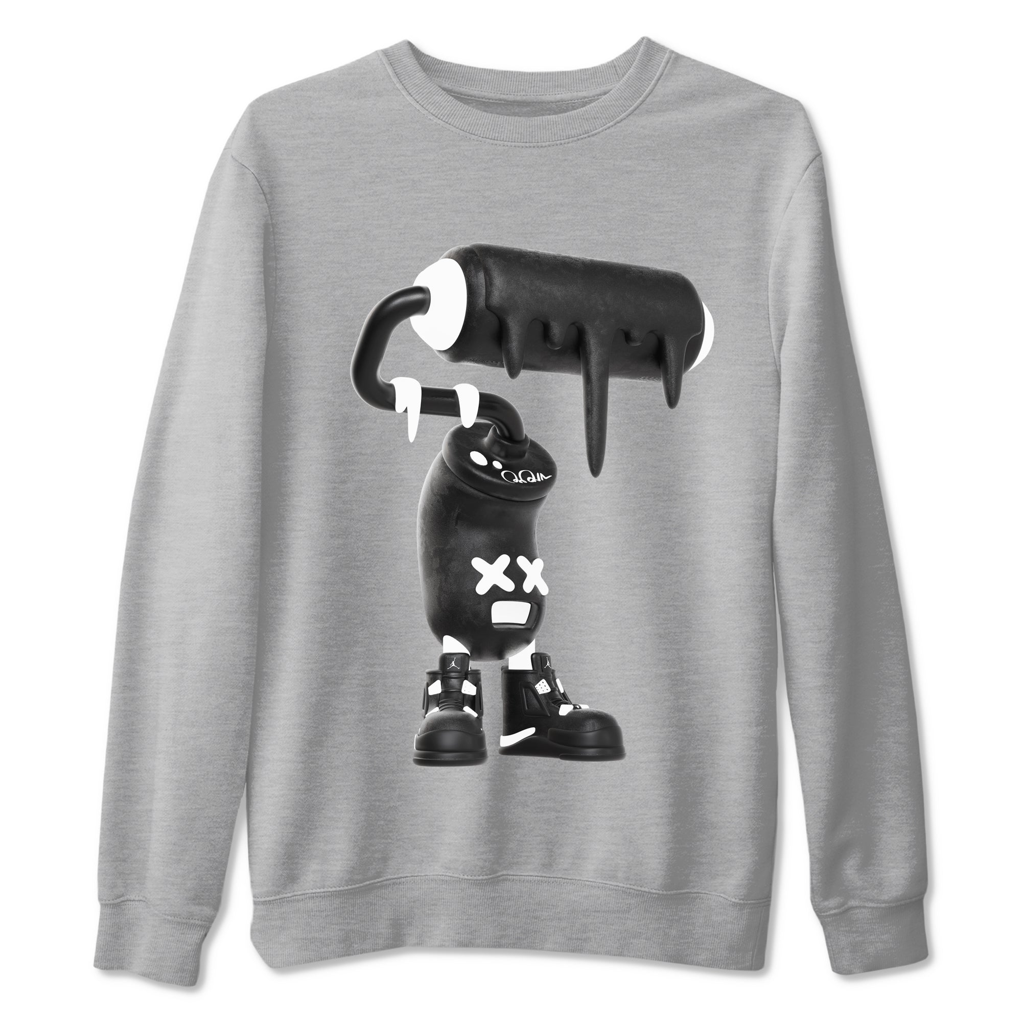 3D Paint Roller snkmatch Tees - Air Jordan 4 White Thunder