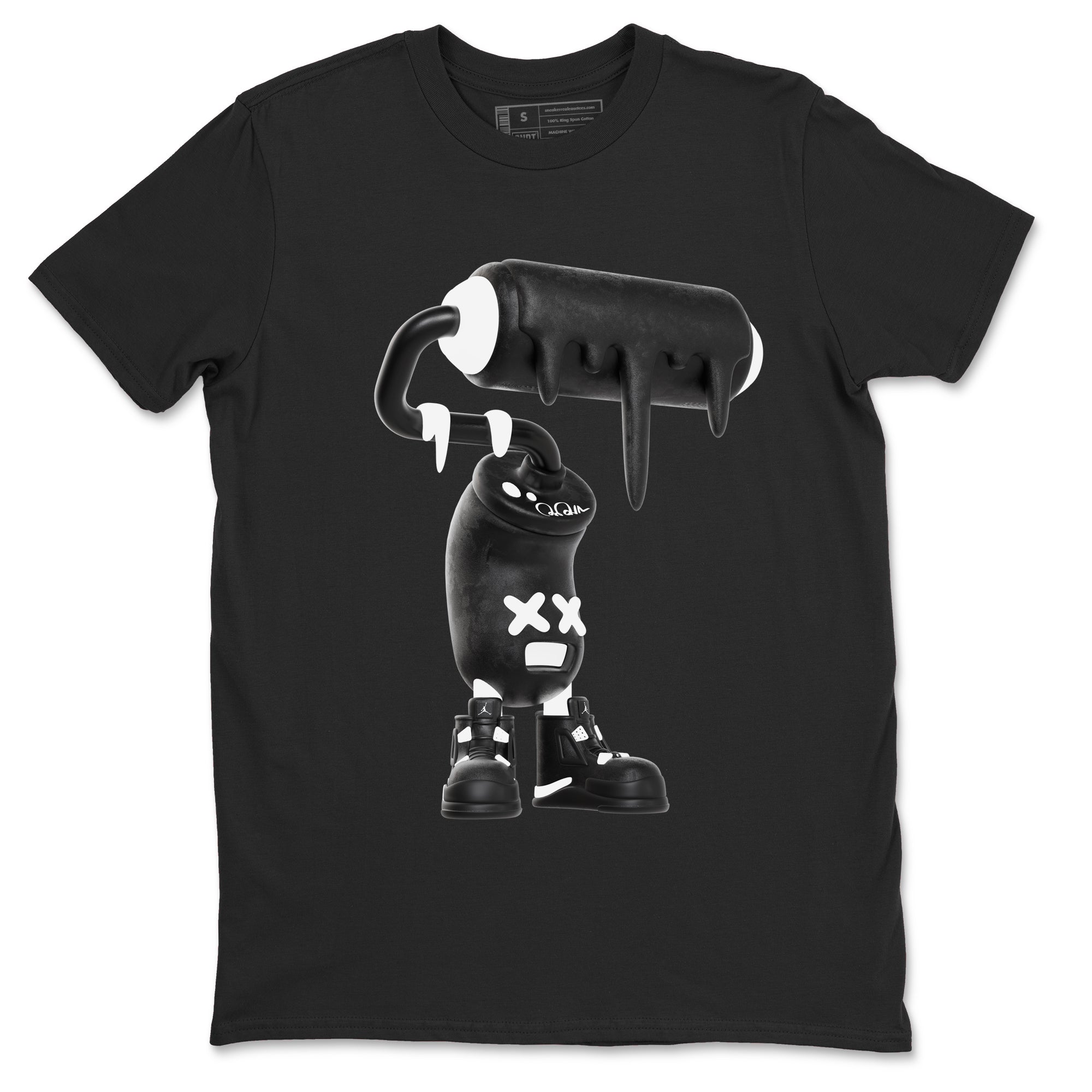 3D Paint Roller snkmatch Tees - Air Jordan 4 White Thunder