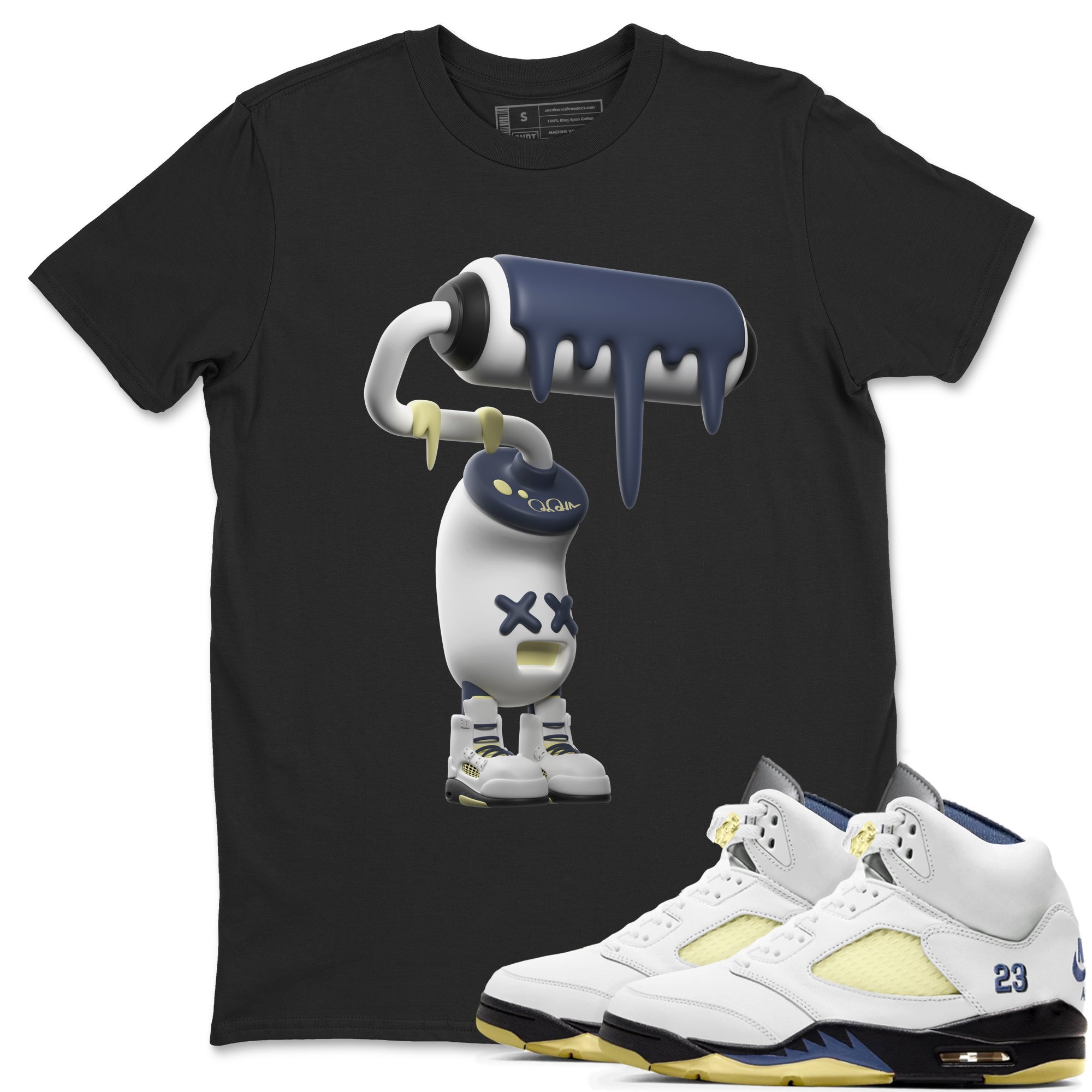 3D Paint Roller snkmatch Tee - Air Jordan 5 A Ma Maniere x Photon Dust