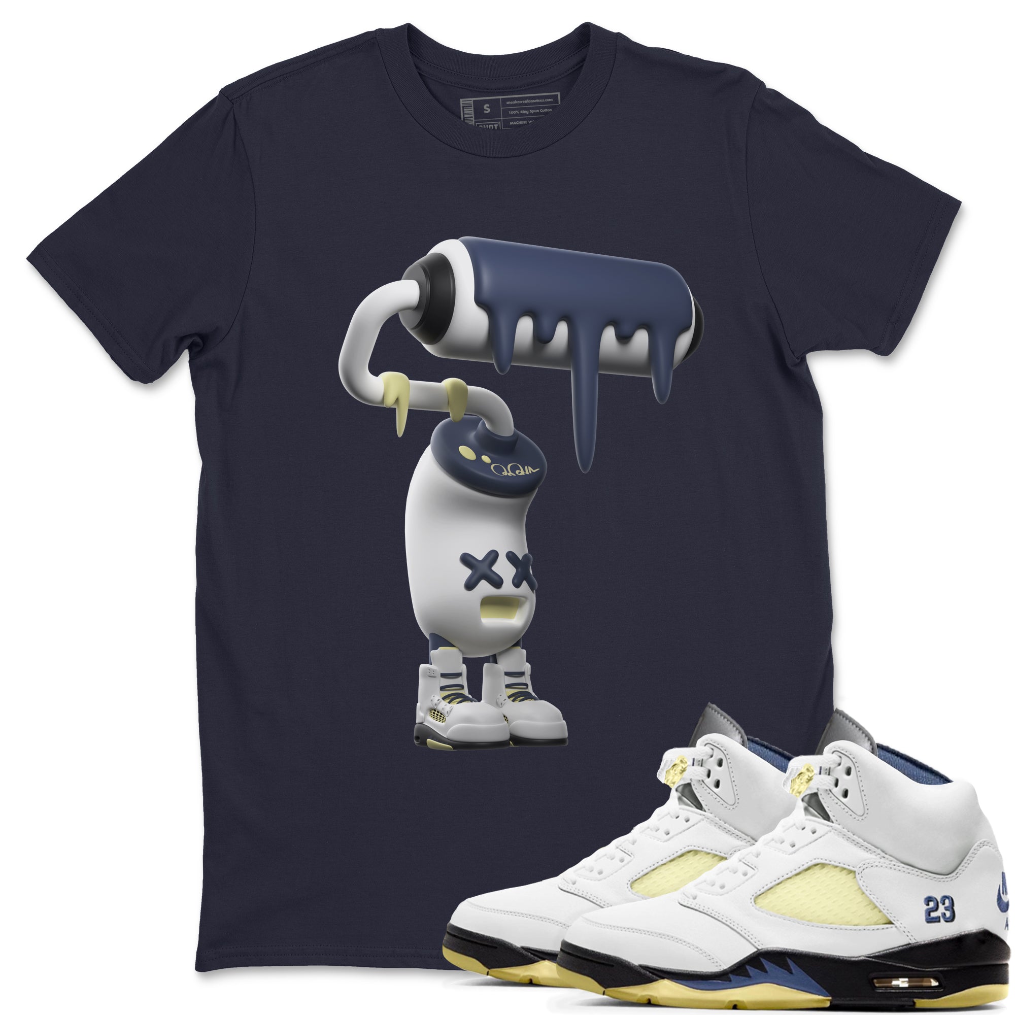 3D Paint Roller snkmatch Tee - Air Jordan 5 A Ma Maniere x Photon Dust