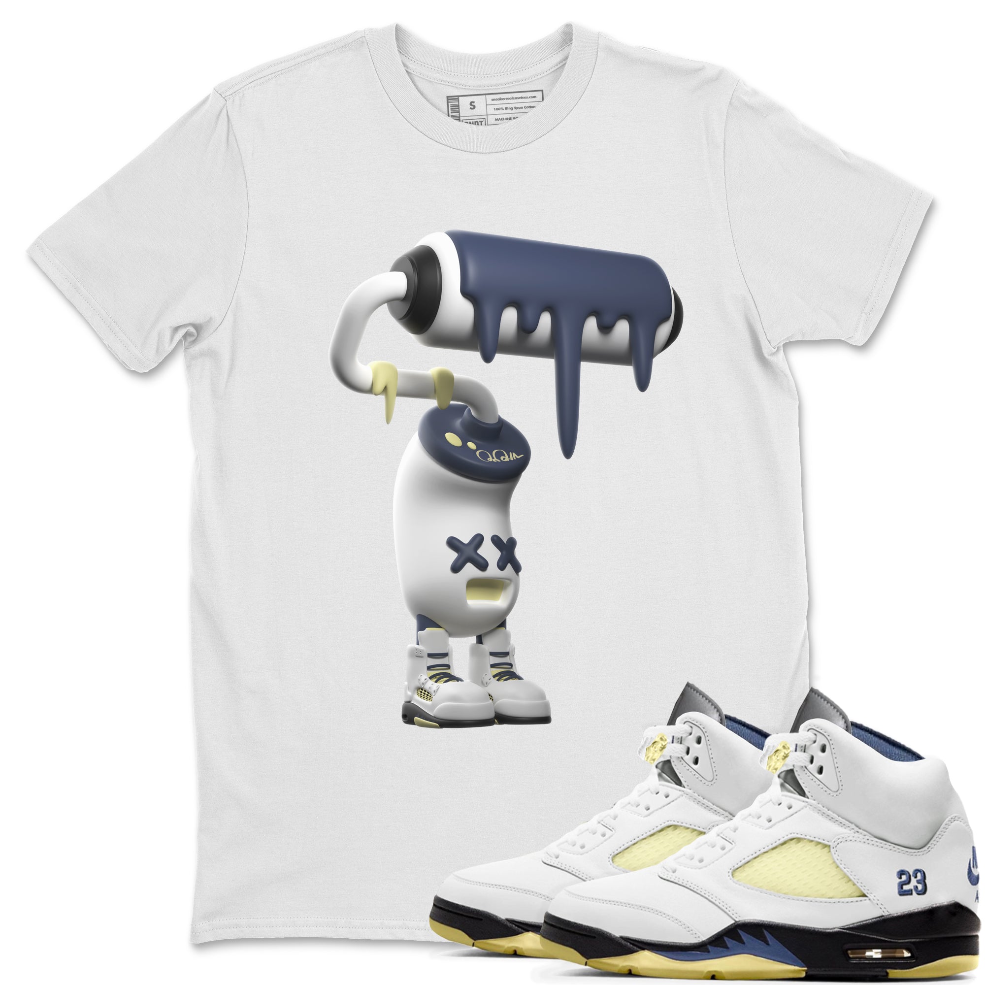 3D Paint Roller snkmatch Tee - Air Jordan 5 A Ma Maniere x Photon Dust