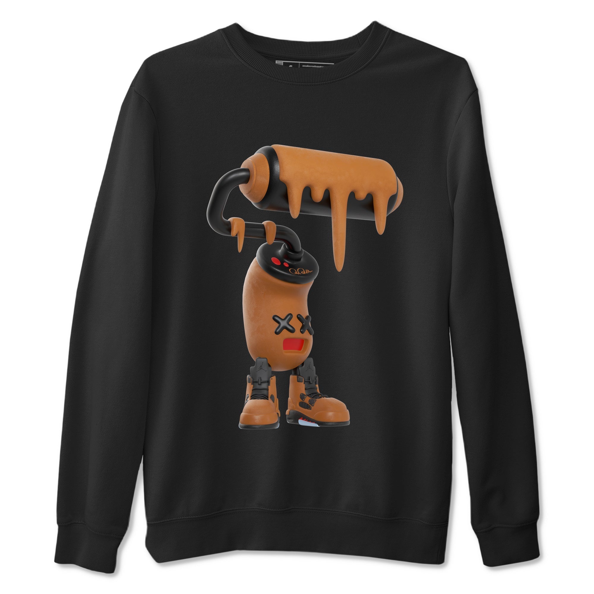 3D Paint Roller snkmatch Tees - Air Jordan 5 Archaeo Brown
