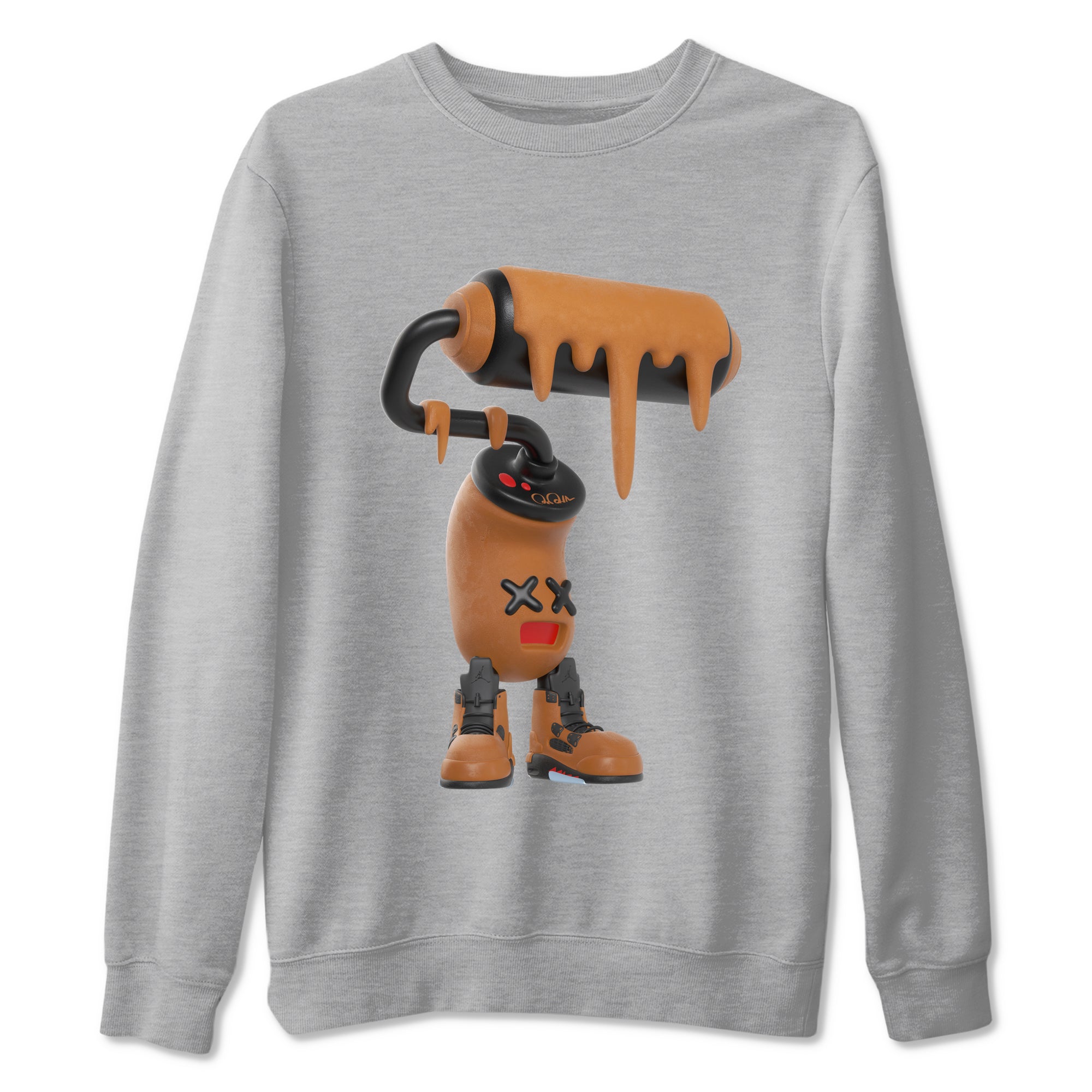 3D Paint Roller snkmatch Tees - Air Jordan 5 Archaeo Brown