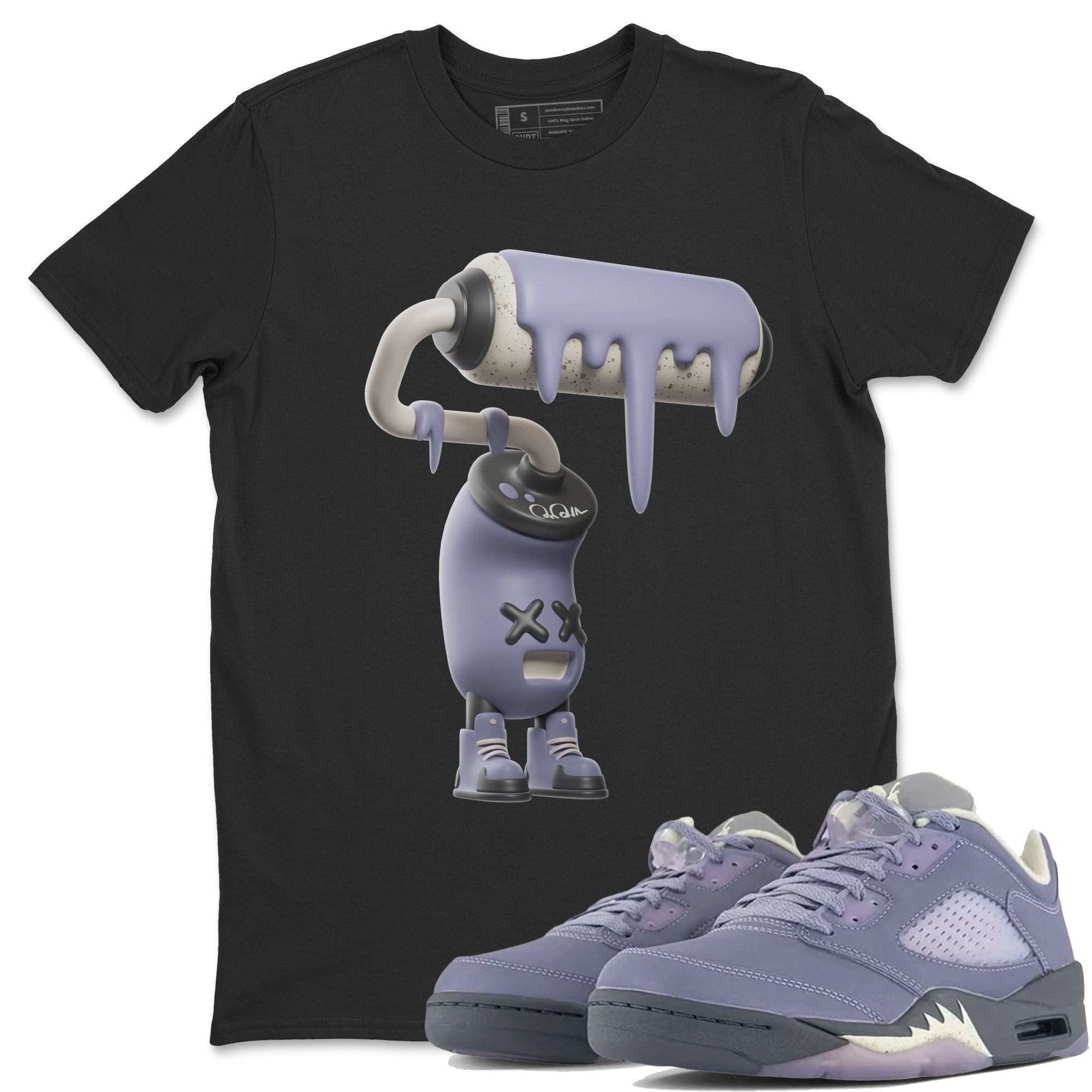3D Paint Roller Unisex Tops - Air Jordan 5 Indigo Haze