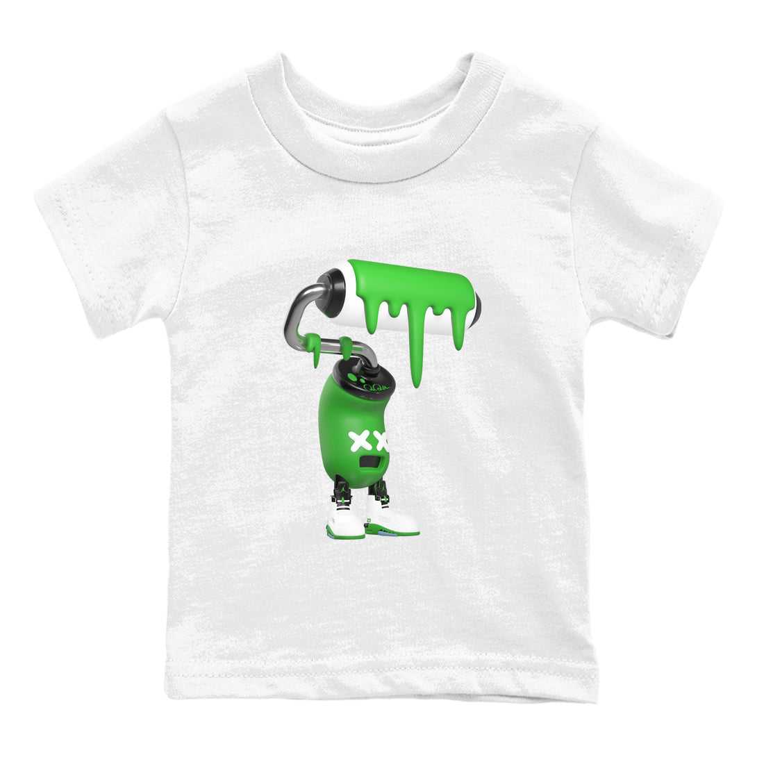 3D Paint Roller snkmatch Tee Kids - Air Jordan 5 Lucky Green