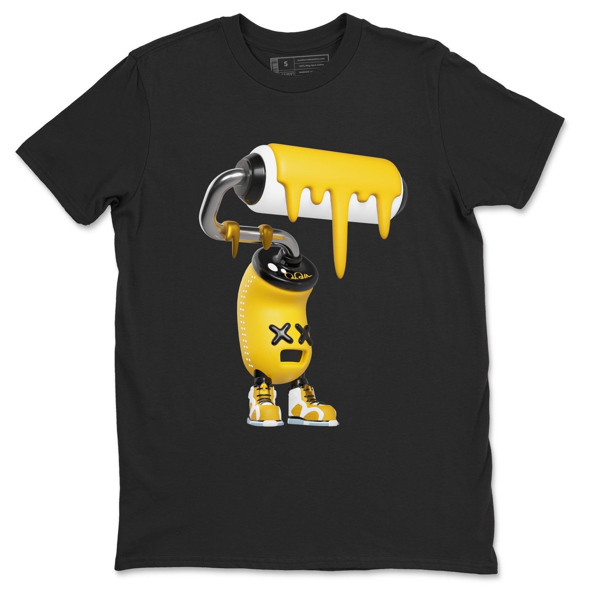3D Paint Roller snkmatch Tee - Air Jordan 6 Yellow Ochre