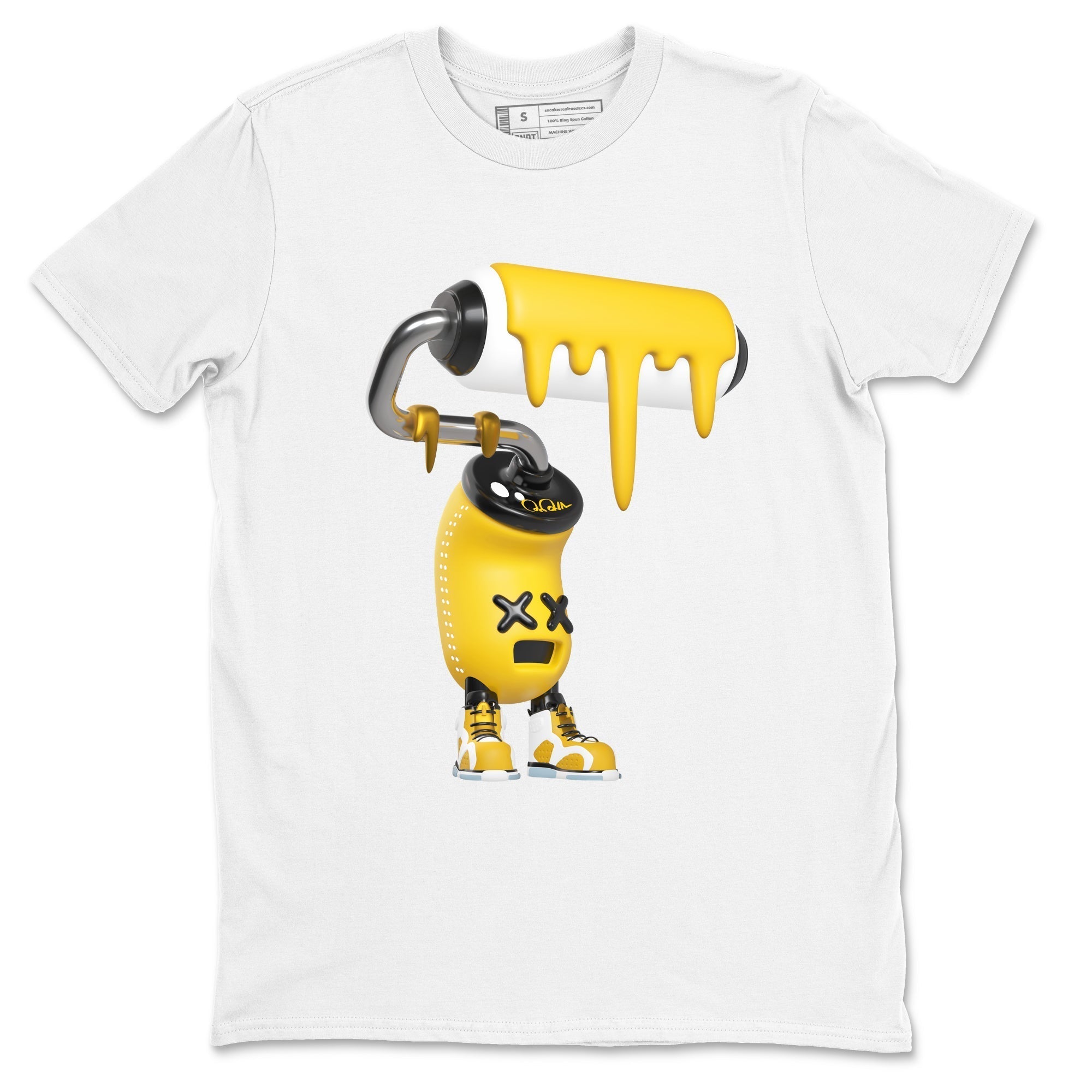 3D Paint Roller snkmatch Tee - Air Jordan 6 Yellow Ochre