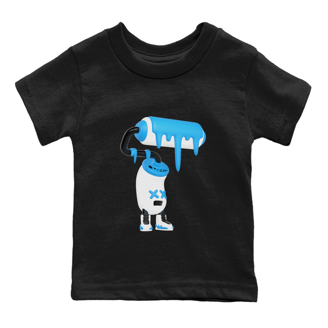 3D Paint Roller snkmatch Tees Kids - Air Jordan 9 Powder Blue