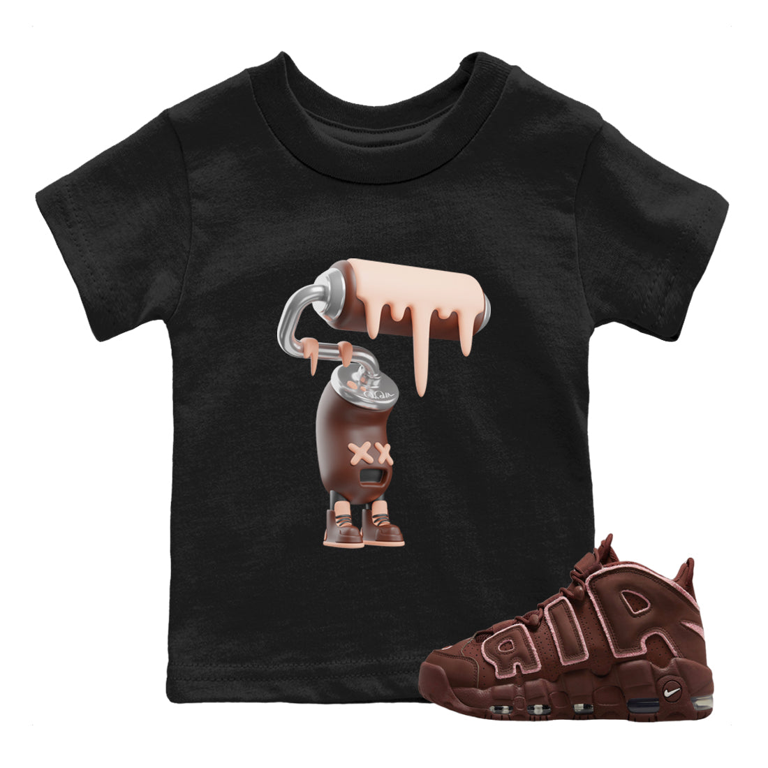 3D Paint Roller Kids Tops - Air More Uptempo Valentines Day