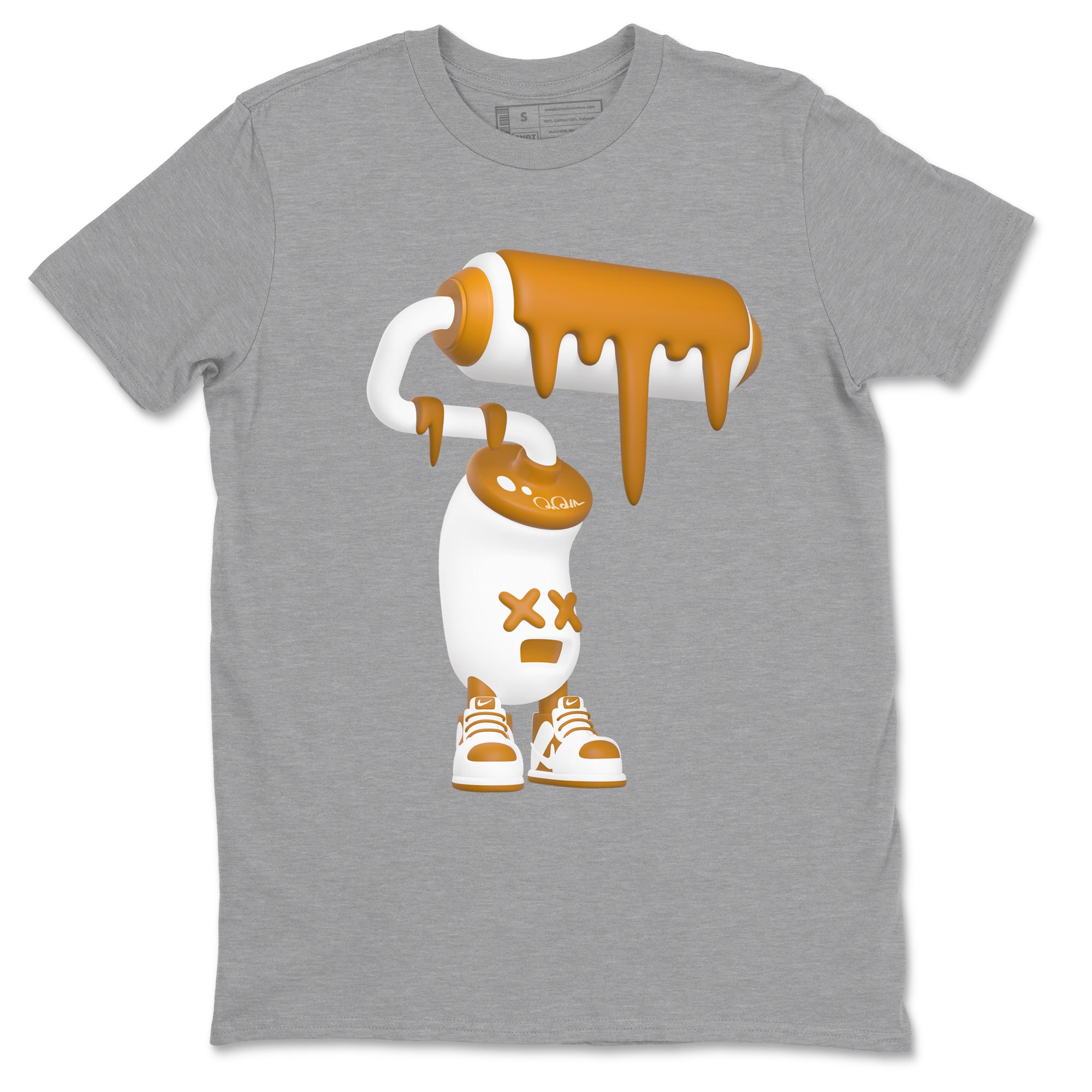 3D Paint Roller snkmatch Tees - Dunk Dark Curry