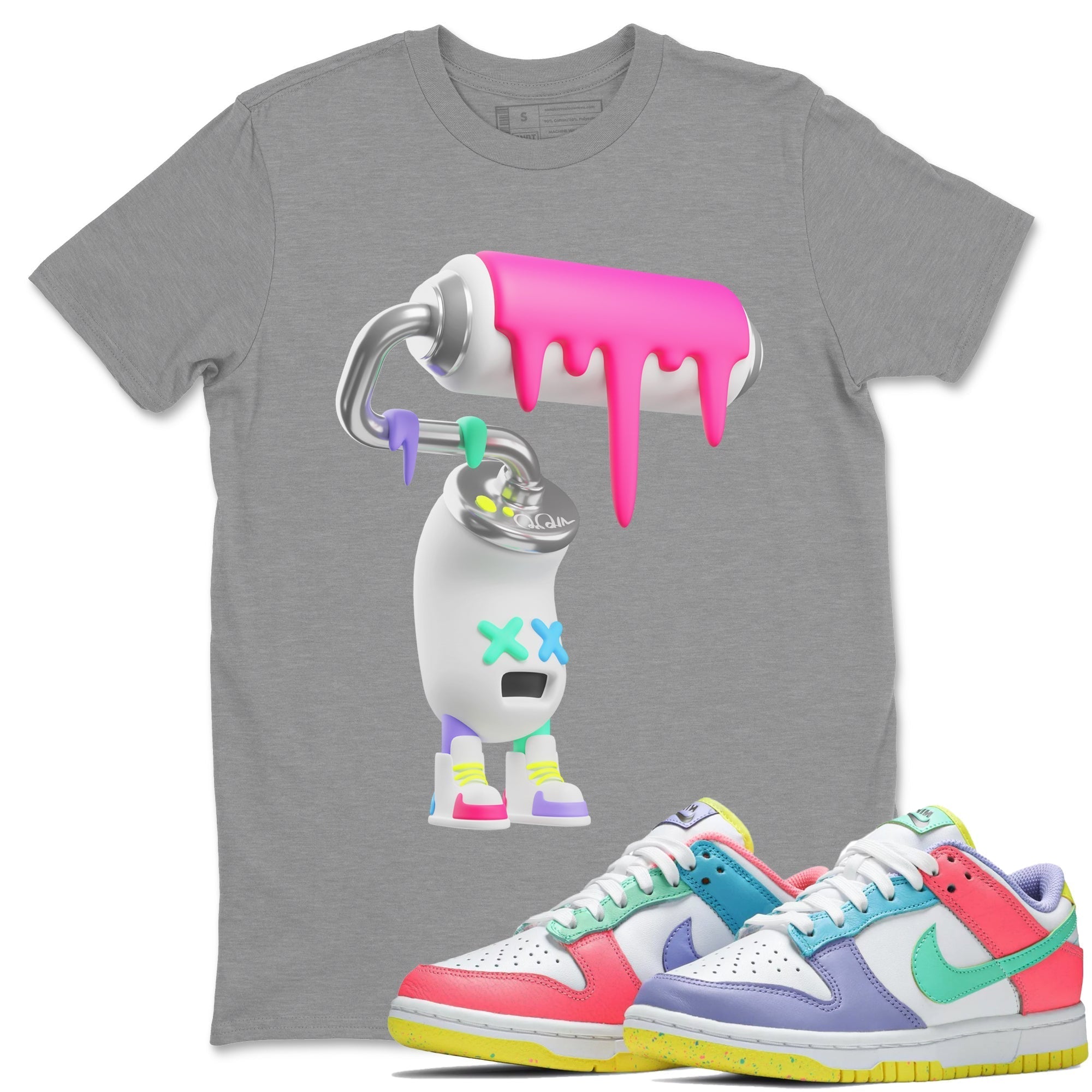 3D Paint Roller Unisex Tops - Dunk Easter Candy