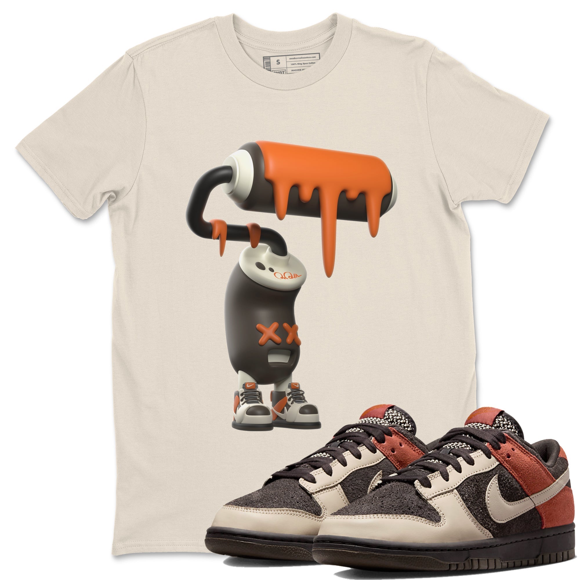 3D Paint Roller snkmatch Tee - Dunk Red Panda