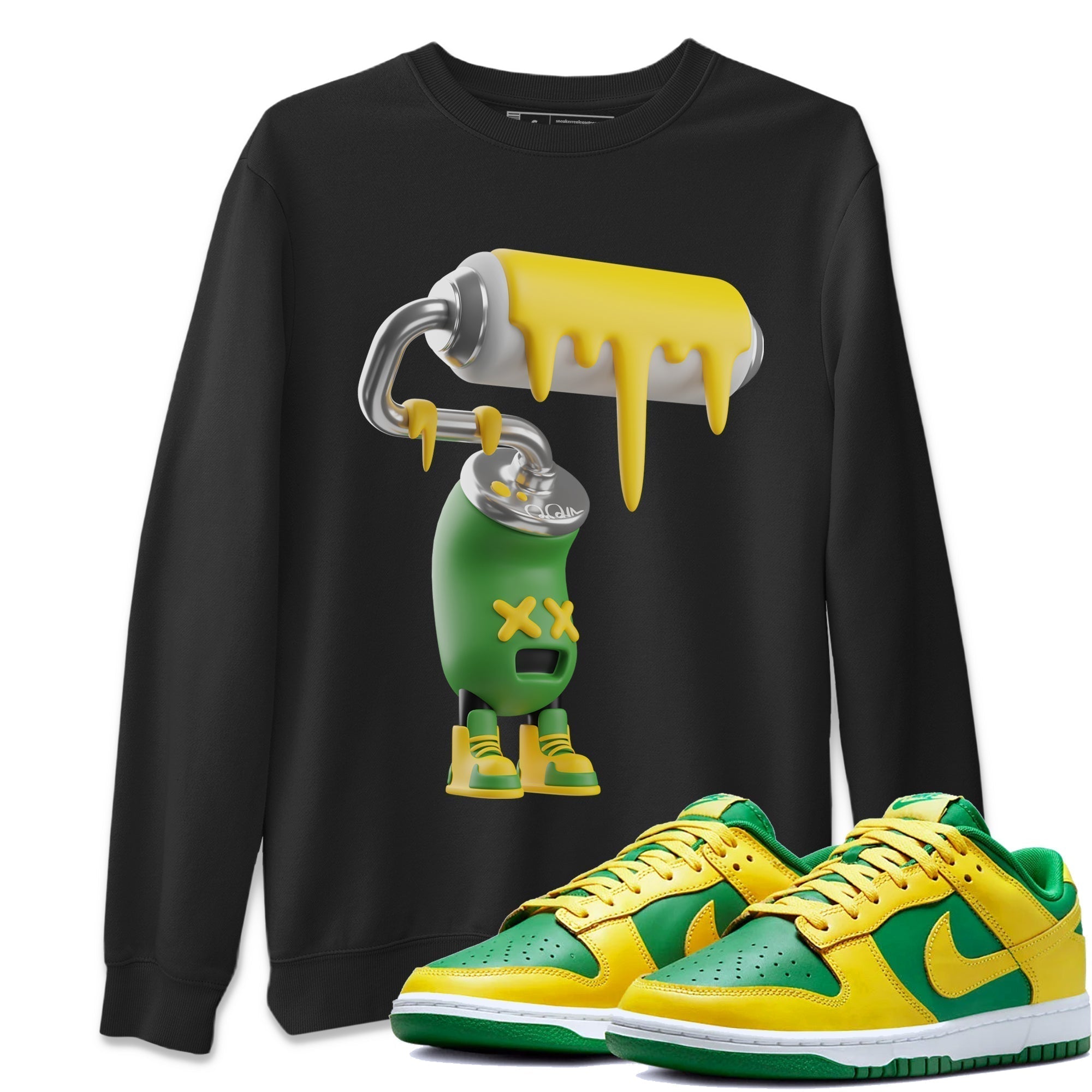 3D Paint Roller Unisex Tops - Dunk Reverse Brazil