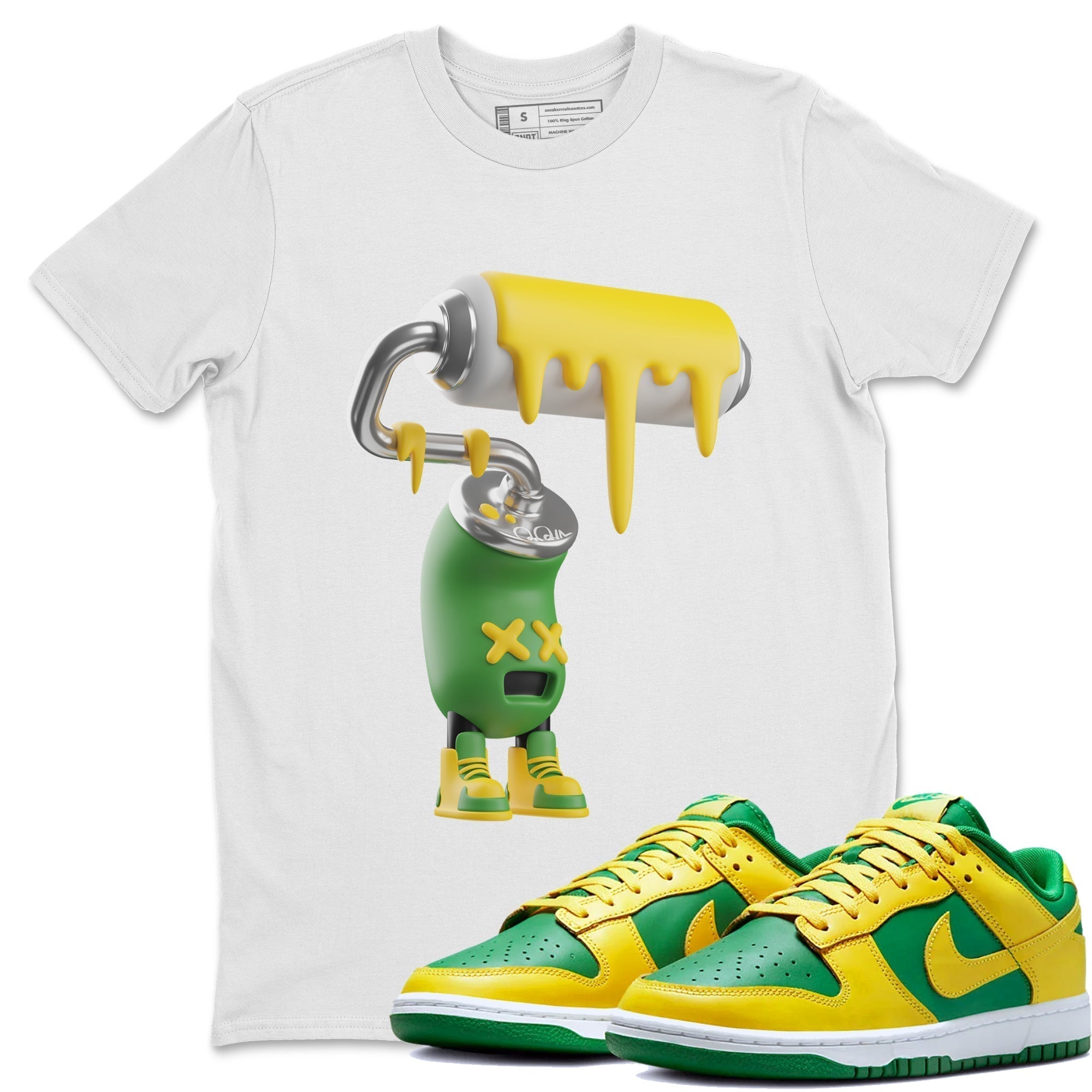3D Paint Roller Unisex Tops - Dunk Reverse Brazil