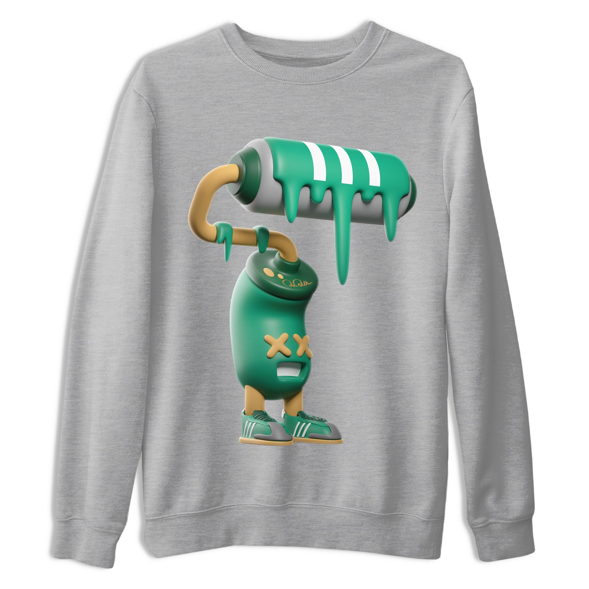 3D Paint Roller snkmatch Tee - Samba Collegiate Green Gum