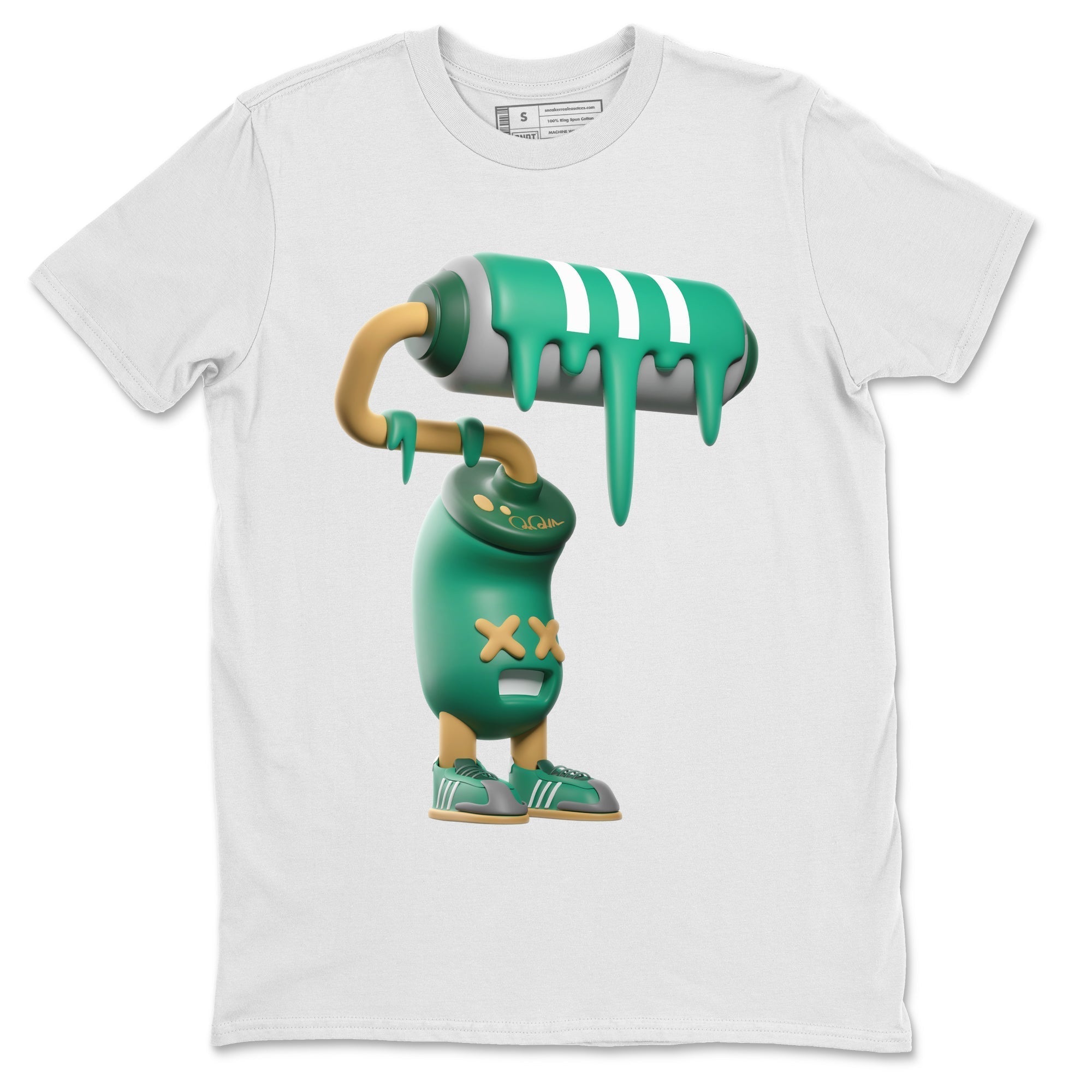 3D Paint Roller snkmatch Tee - Samba Collegiate Green Gum