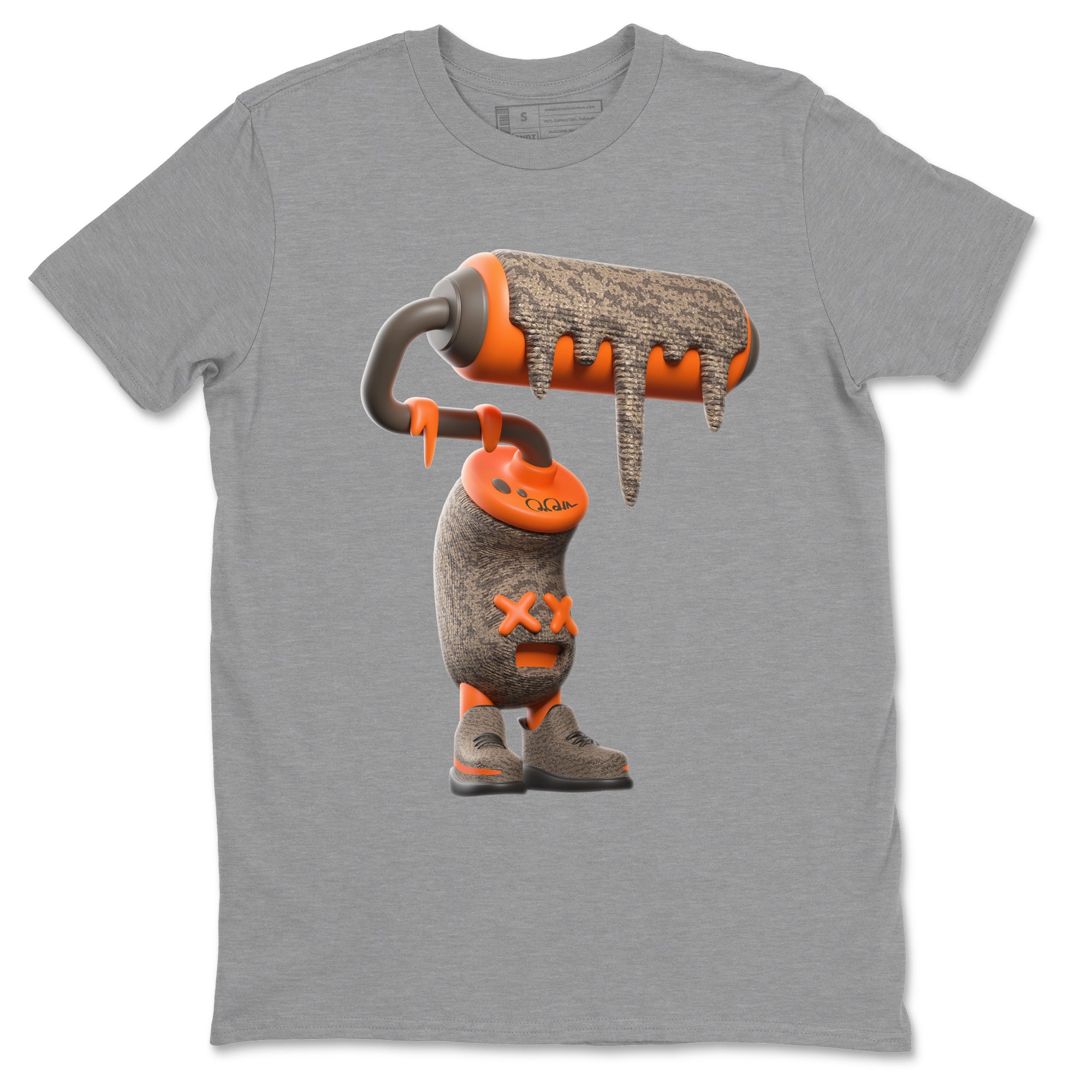 3D Paint Roller snkmatch Tee - Yeezy 350 Carbon Beluga