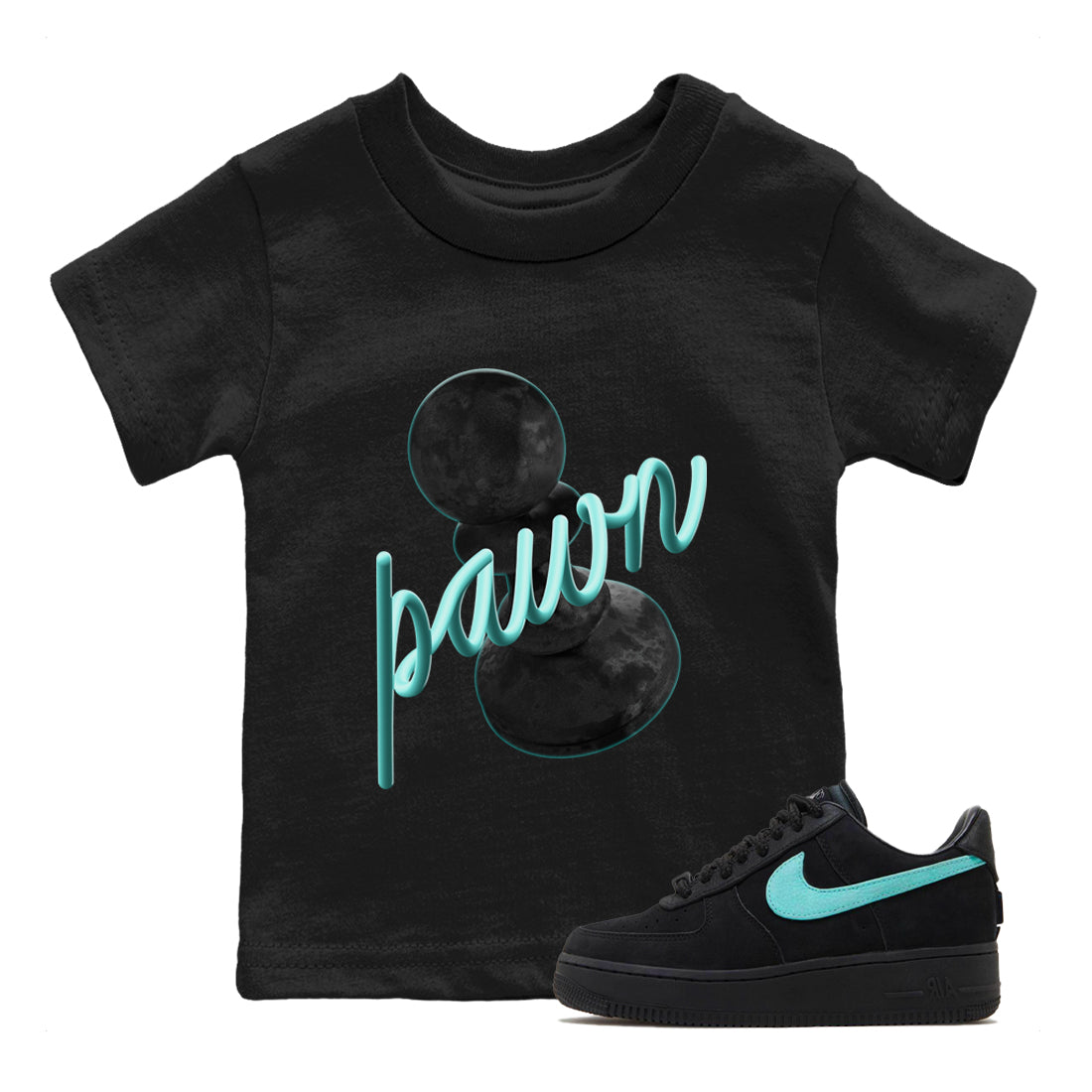 3D Pawn Kids Tops - Air Force 1 Tiffany