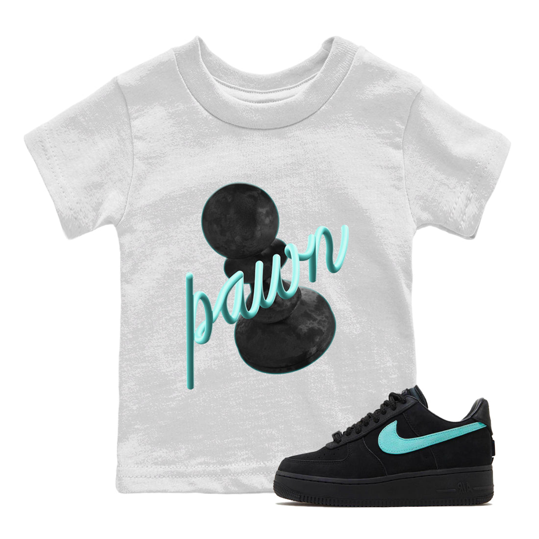 3D Pawn Kids Tops - Air Force 1 Tiffany