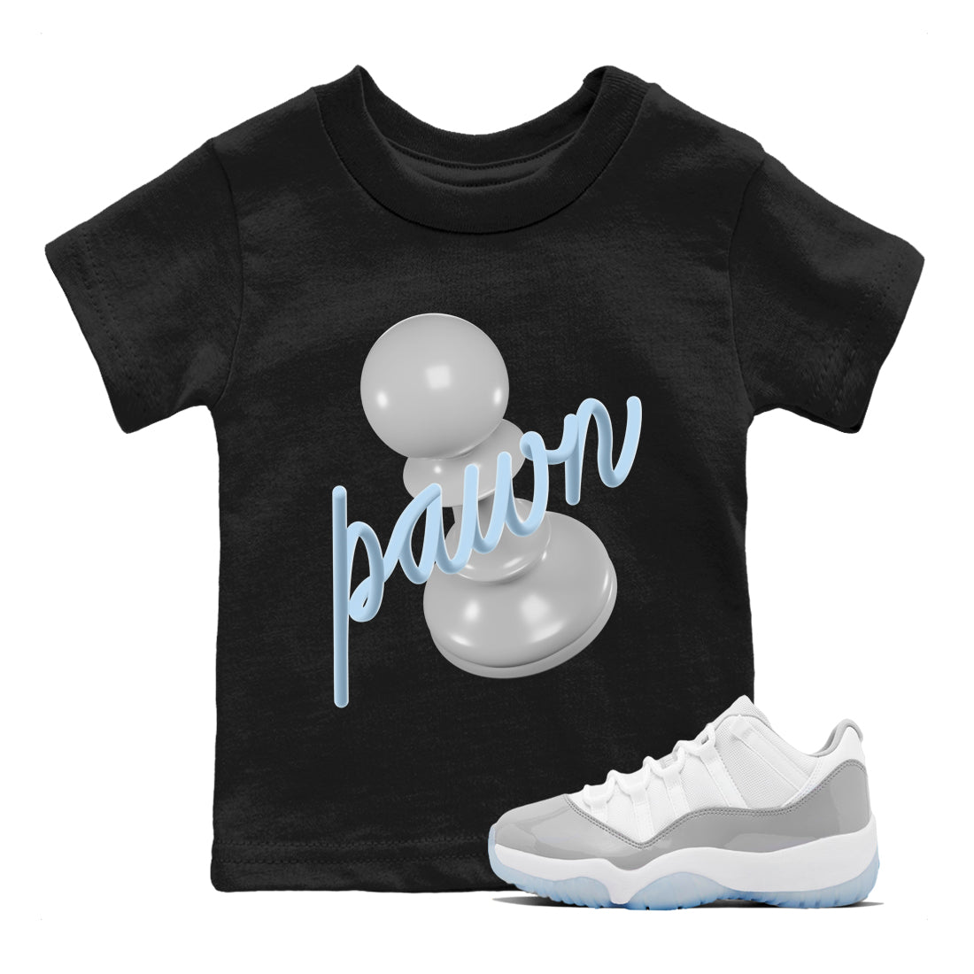 3D Pawn Kids Tops - Air Jordan 11 White Cement